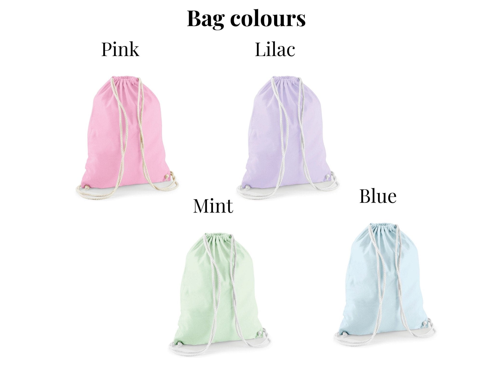 Personalised Gym Bag Kids, Girls Unicorn Gym Bag, Girls Drawstring Bag, School Bag, Unicorn School PE Bag, Unicorn Pump Bag, Nursery Bag - Jessica Hollie Gifts