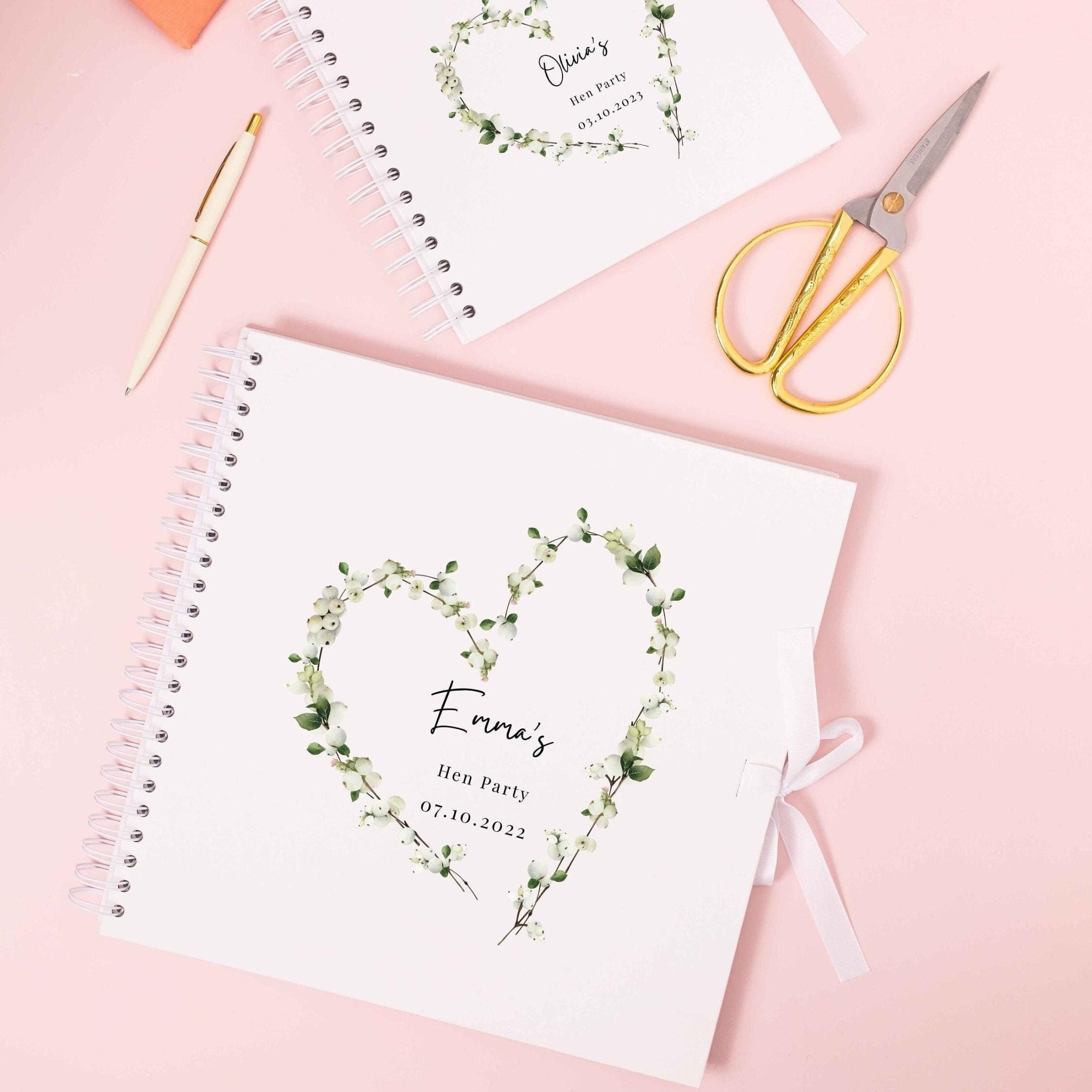 Personalised Hen Party Scrapbook Photo album, Bridal Shower Scrapbook, Hen do scrapbook, Wedding Photo Book, Scrapbook Blank, Photo Book - Jessica Hollie Gifts