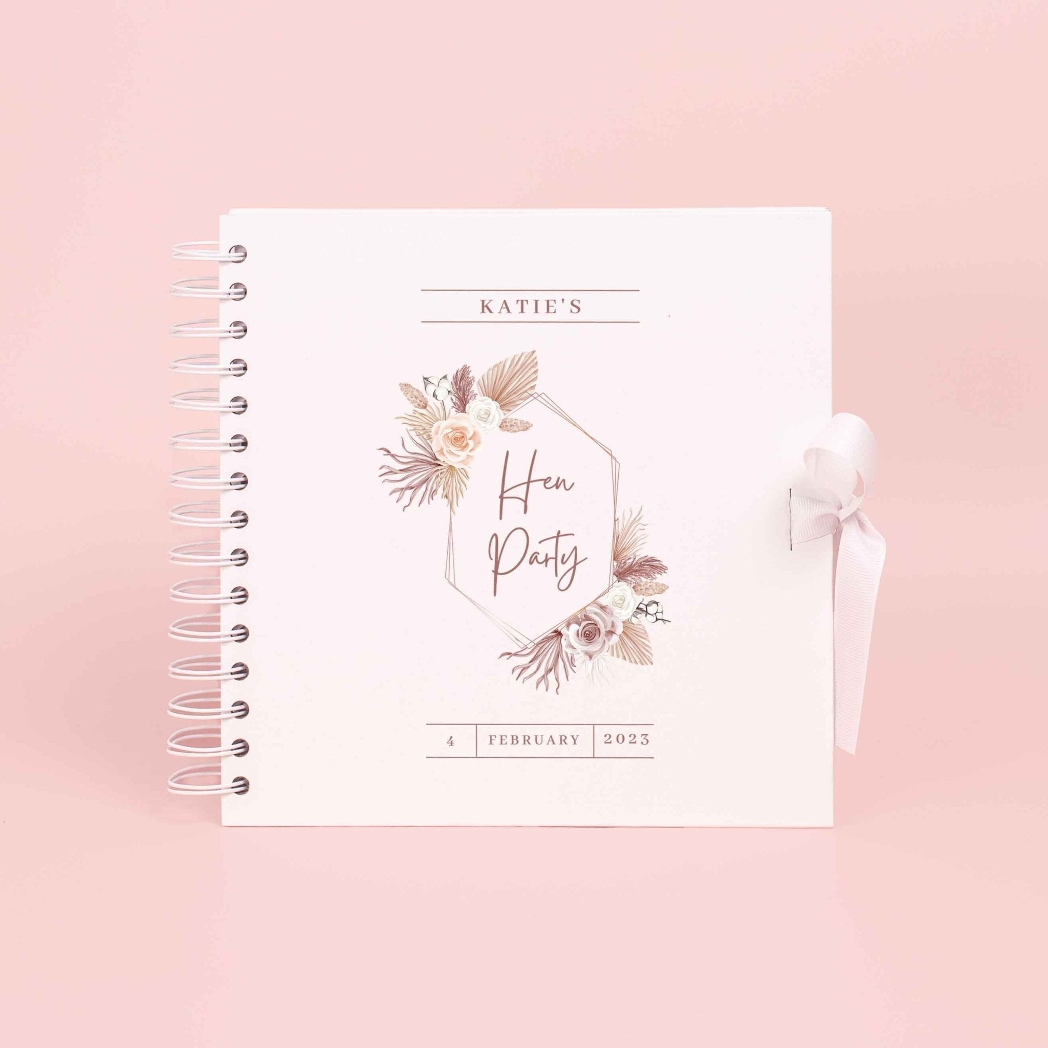 Personalised Hen Party Scrapbook Photo album, Bridal Shower Scrapbook, Hen do scrapbook, Wedding Photo Book, Scrapbook Blank, Photo Book - Jessica Hollie Gifts
