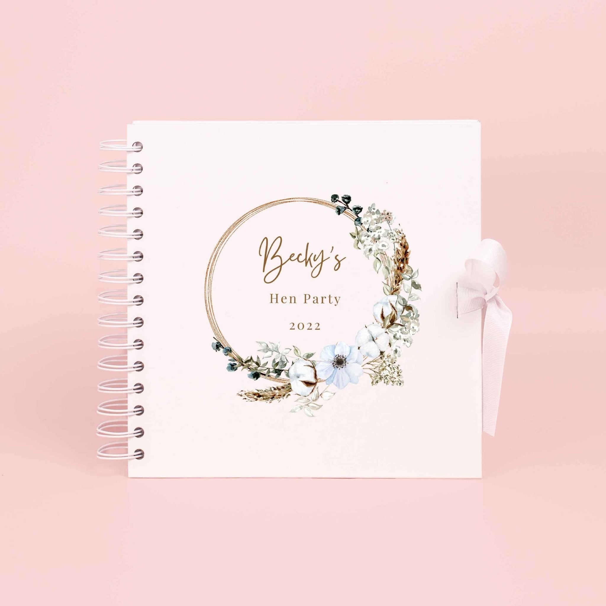 Personalised Hen Party Scrapbook Photo album, Bridal Shower Scrapbook, Hen do scrapbook, Wedding Photo Book, Scrapbook Blank, Photo Book - Jessica Hollie Gifts