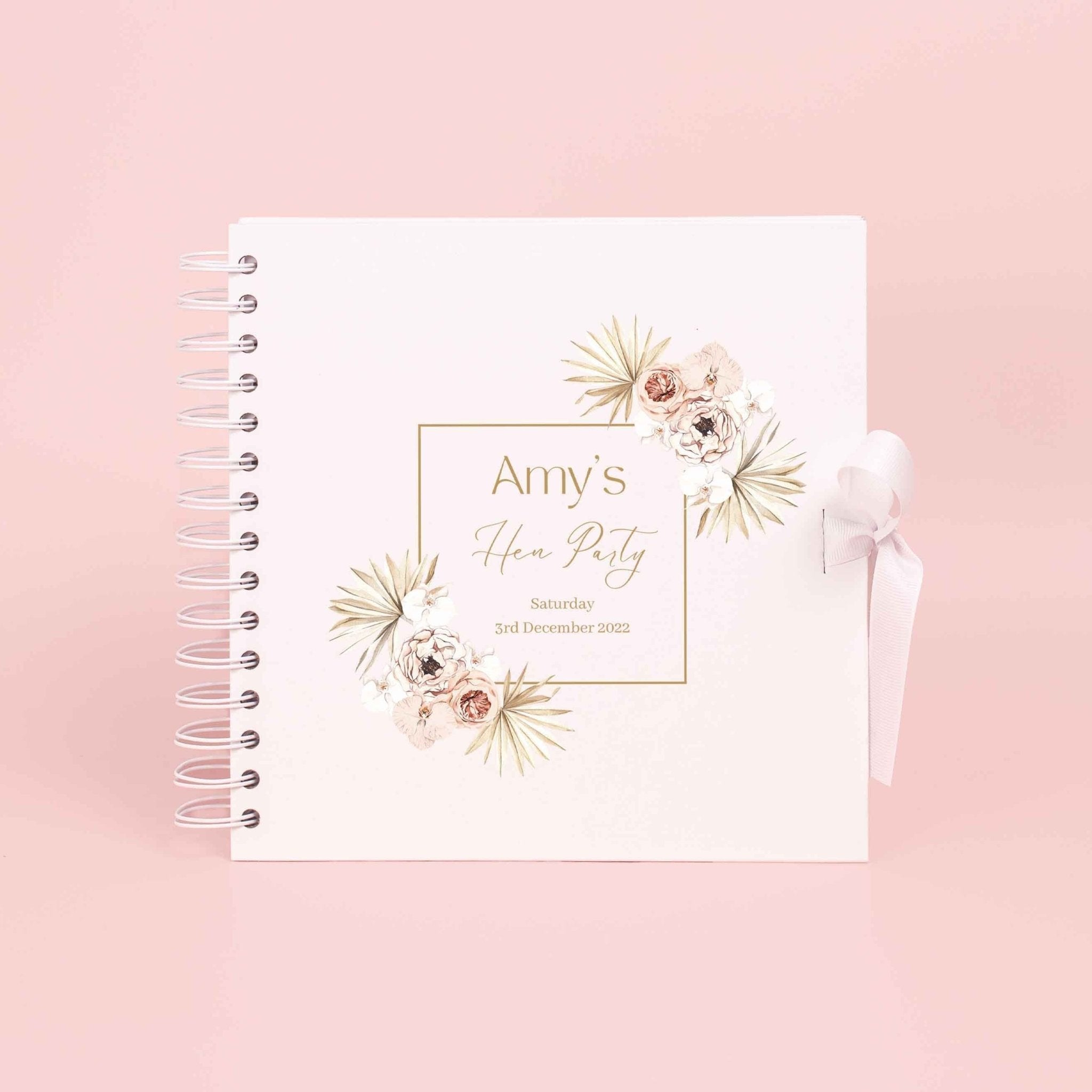 Personalised Hen Party Scrapbook Photo album, Bridal Shower Scrapbook, Hen do scrapbook, Wedding Photo Book, Scrapbook Blank, Photo Book - Jessica Hollie Gifts