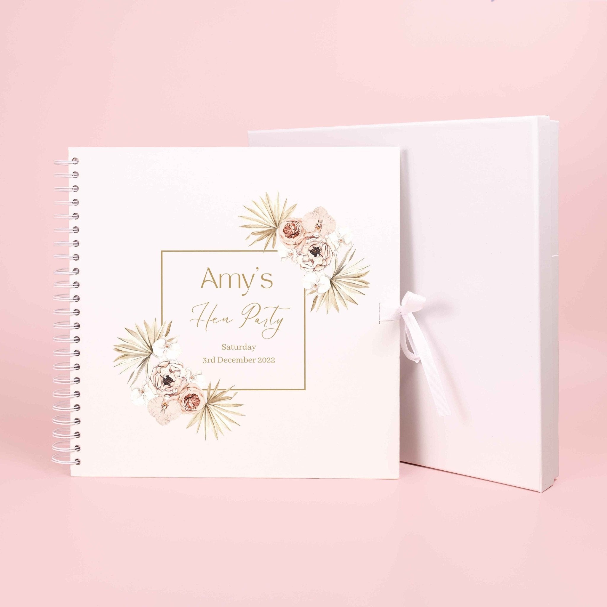 Personalised Hen Party Scrapbook Photo album, Bridal Shower Scrapbook, Hen do scrapbook, Wedding Photo Book, Scrapbook Blank, Photo Book - Jessica Hollie Gifts