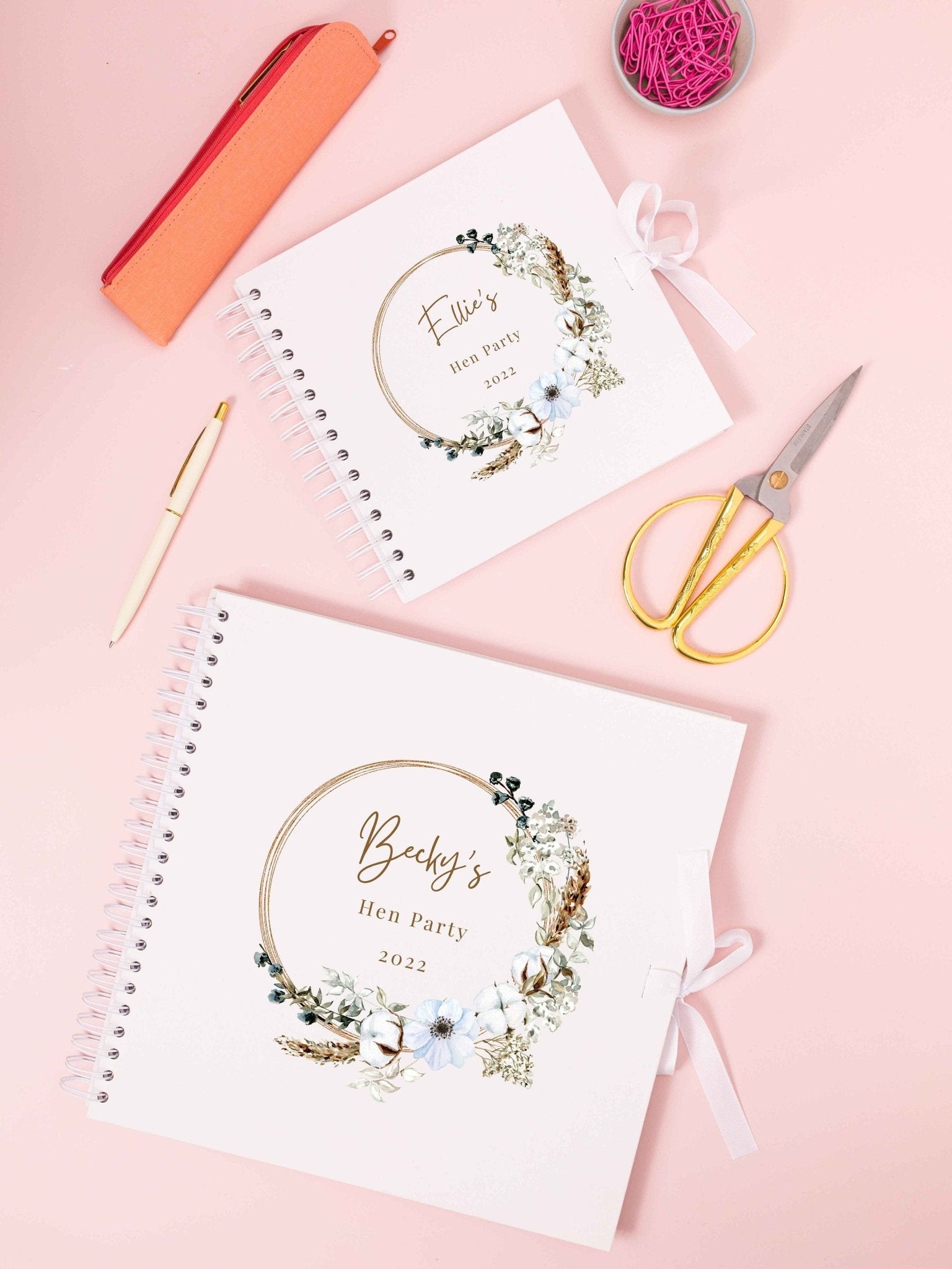 Personalised Hen Party Scrapbook Photo album, Bridal Shower Scrapbook, Hen do scrapbook, Wedding Photo Book, Scrapbook Blank, Photo Book - Jessica Hollie Gifts