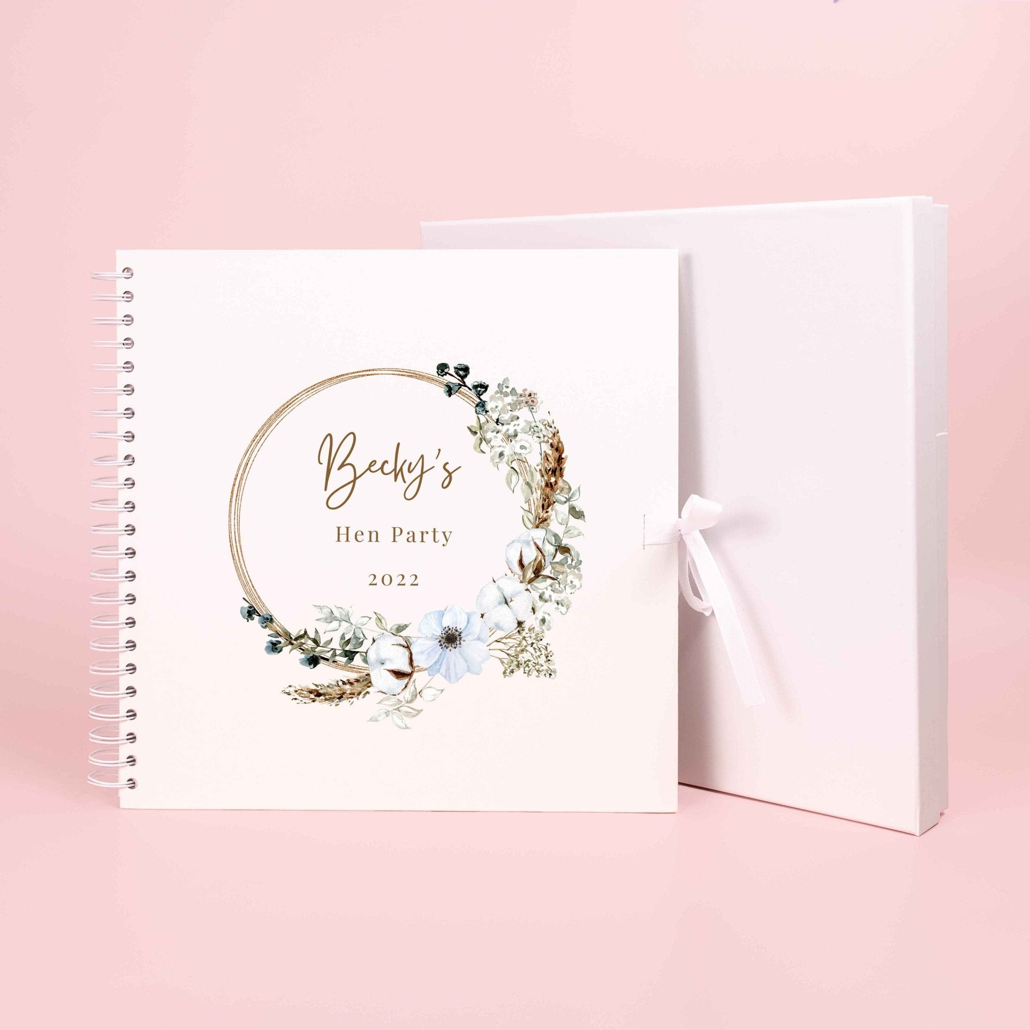 Personalised Hen Party Scrapbook Photo album, Bridal Shower Scrapbook, Hen do scrapbook, Wedding Photo Book, Scrapbook Blank, Photo Book - Jessica Hollie Gifts