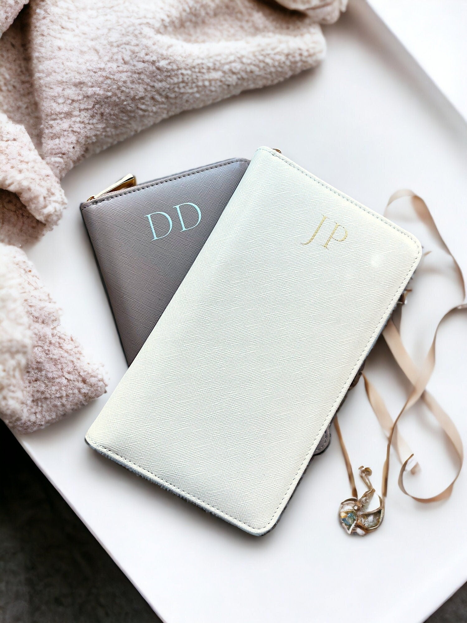 Personalised Jewelry Box Case, Vegan Leather Jewellery Travel Case, Bridesmaid Proposal Gift, Bridal Party Gift, Christmas Gift for Her - Jessica Hollie GiftsAccessory