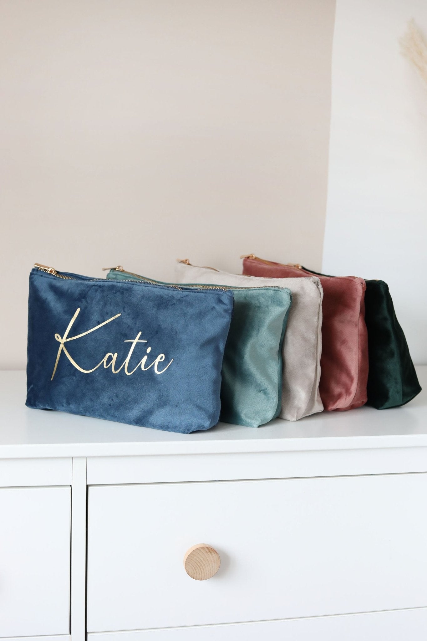 Personalised Makeup Bag, Custom Bridesmaid Gifts, Wedding Gift, Travel Toiletry Bag, Cosmetic Bag, Birthday Gift for Her, Mother's Day Gift - Jessica Hollie GiftsAccessory