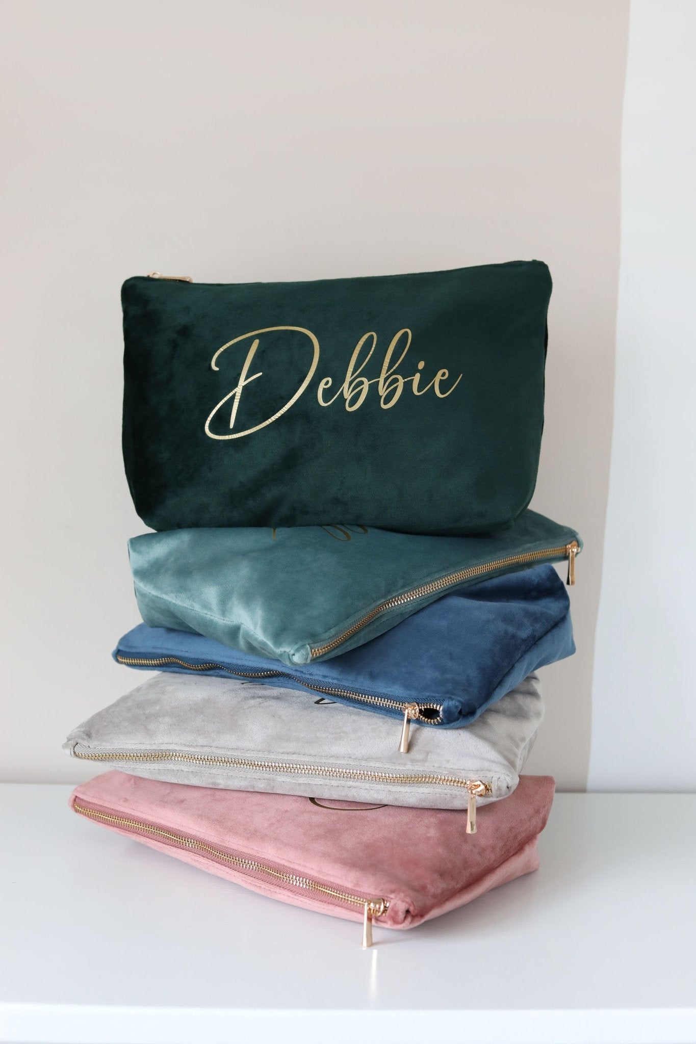 Personalised Makeup Bag, Custom Bridesmaid Gifts, Wedding Gift, Travel Toiletry Bag, Cosmetic Bag, Birthday Gift for Her, Mother's Day Gift - Jessica Hollie GiftsAccessory