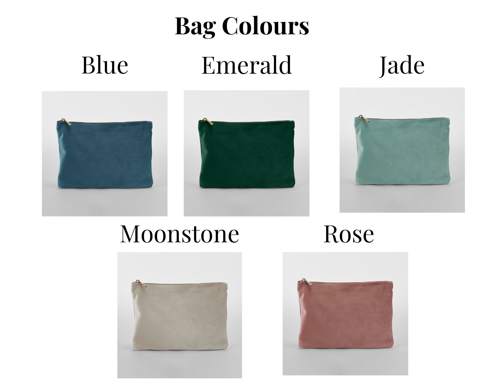 Personalised Makeup Bag, Custom Bridesmaid Gifts, Wedding Gift, Travel Toiletry Bag, Cosmetic Bag, Birthday Gift for Her, Mother's Day Gift - Jessica Hollie GiftsAccessory