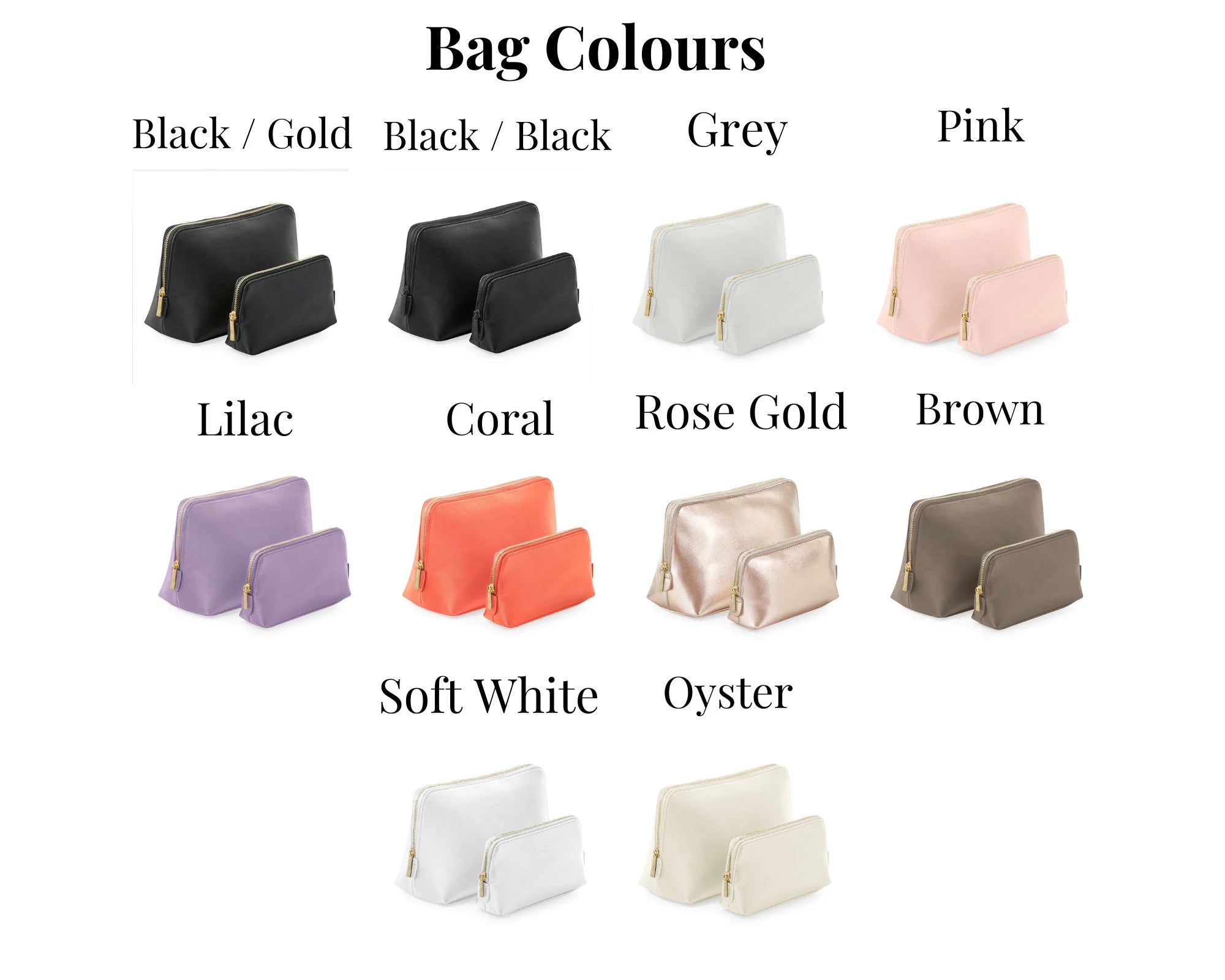 Personalised Makeup Bag – Custom Cosmetic Bag for Bridesmaids & Travel - Jessica Hollie GiftsBag