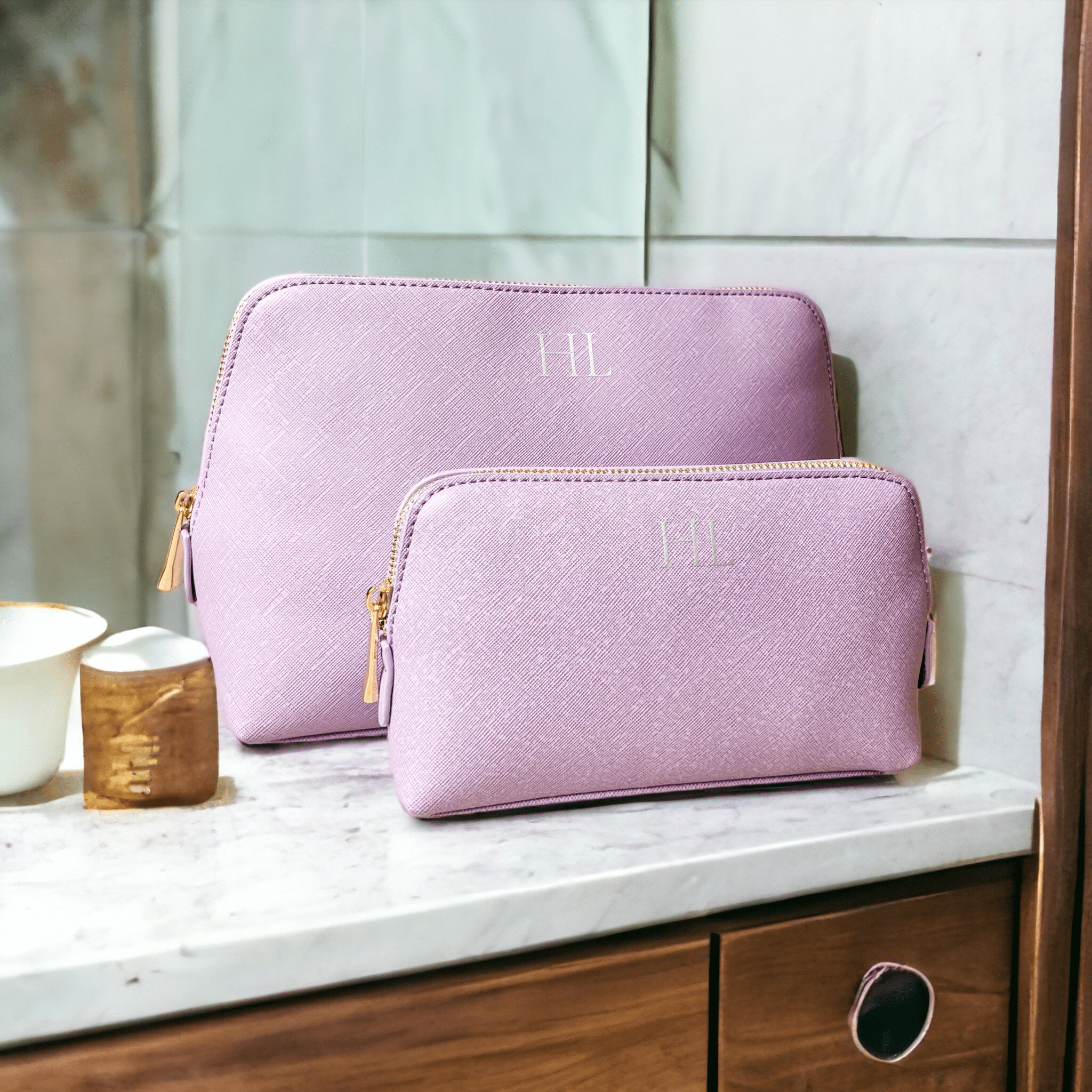 Personalised Makeup Bag – Custom Cosmetic Bag for Bridesmaids & Travel - Jessica Hollie GiftsBag