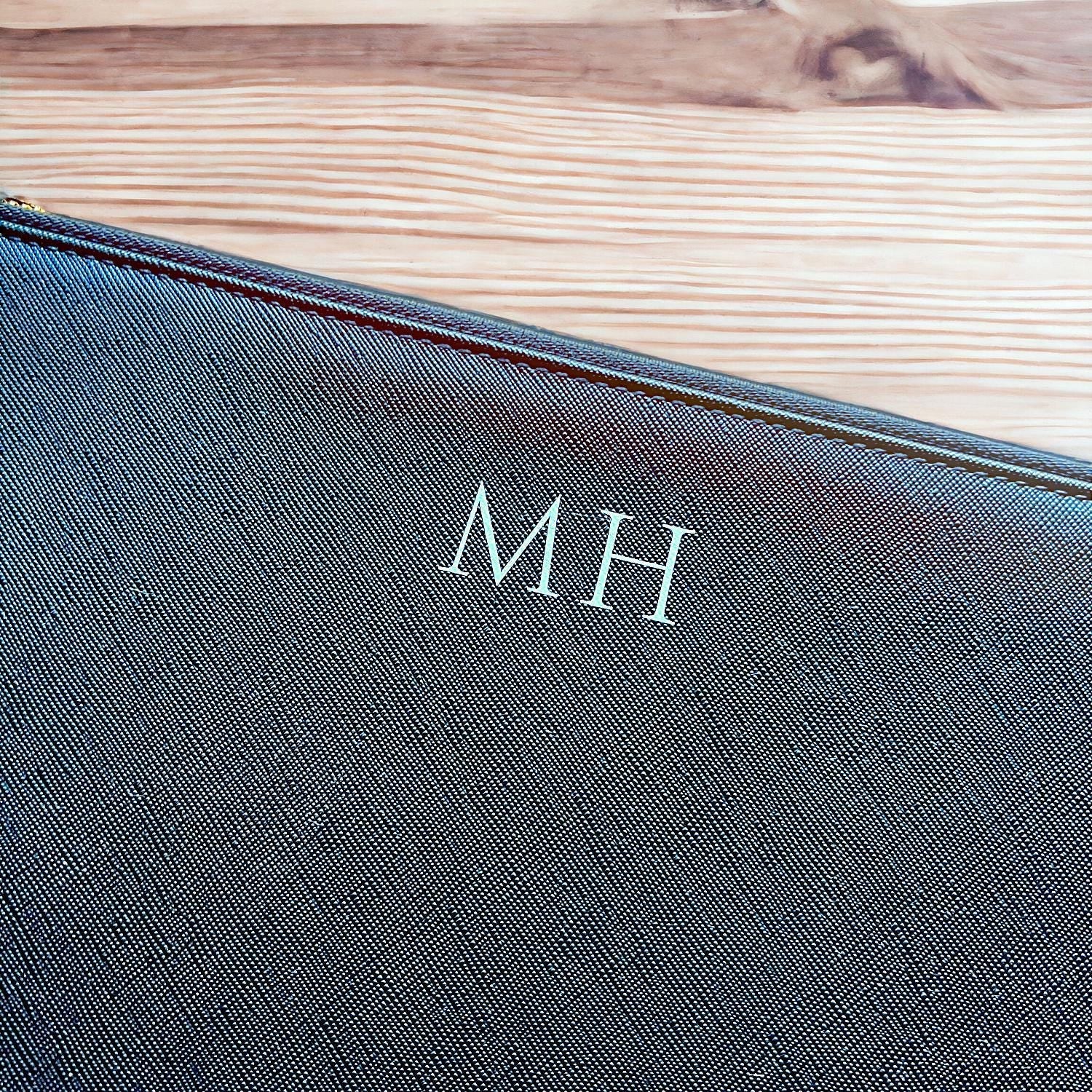 Personalised Monogram Faux Leather Document Holder, Paper Portfolio, A4 Document Organizer, Paper Document Case, A4 Paper Folder, Organiser - Jessica Hollie Gifts