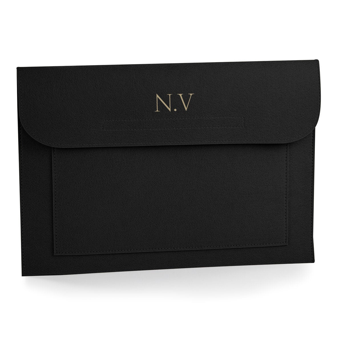 Personalised Monogram Felt Document Holder, Laptop Case, Paper Portfolio, A4 Document Organizer, Paper Document Case, A4 Paper Folder, Case - Jessica Hollie GiftsAccessory
