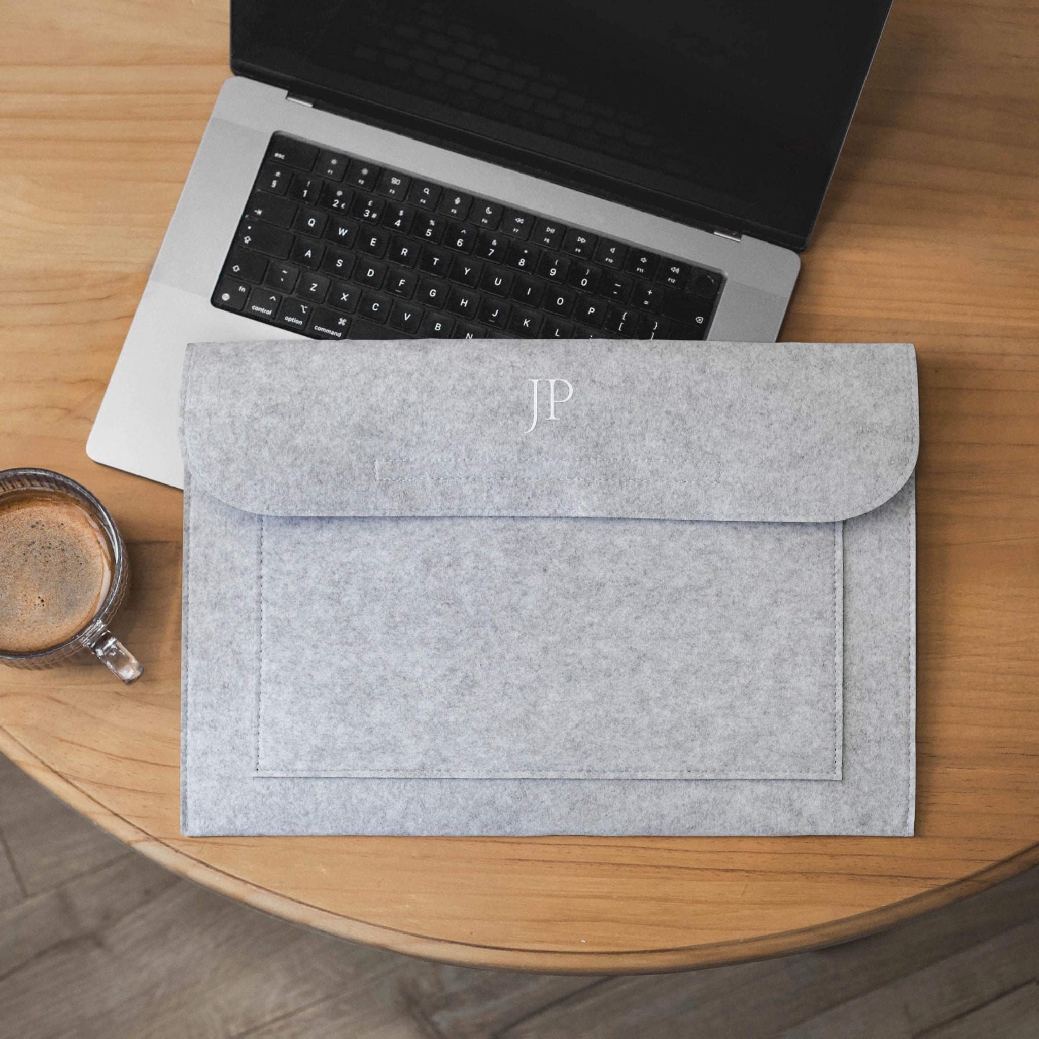 Personalised Monogram Felt Document Holder, Laptop Case, Paper Portfolio, A4 Document Organizer, Paper Document Case, A4 Paper Folder, Case - Jessica Hollie GiftsAccessory