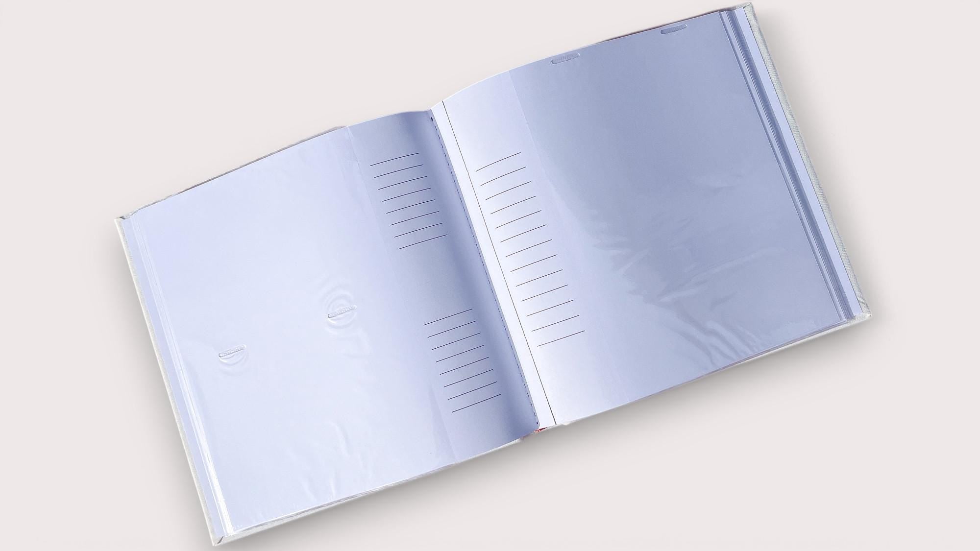 Personalised photo album with sleeves, Perfect for Photos and Heartfelt Messages, Photobooth, Linen Photo album, Wedding Album, Memory book - Jessica Hollie Gifts