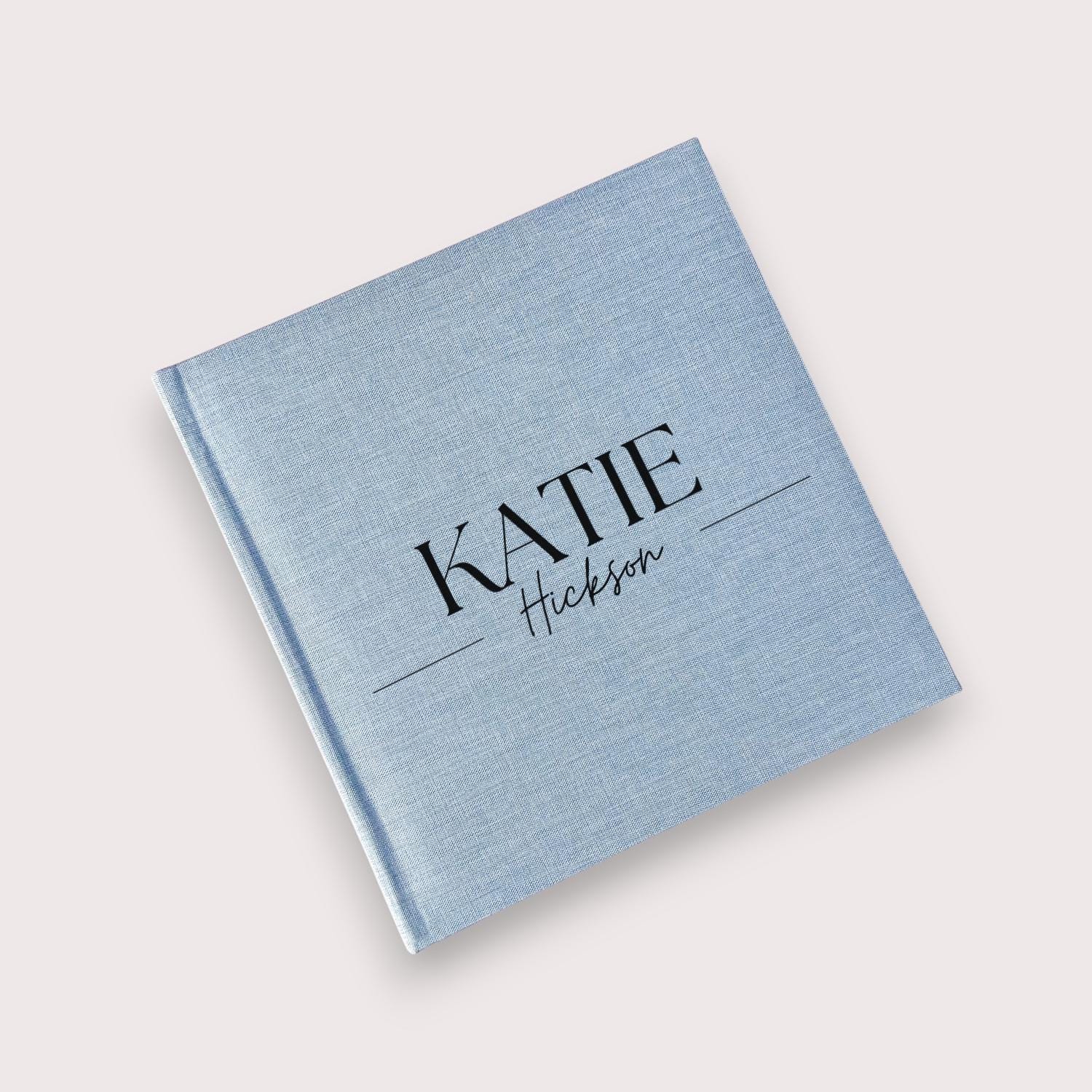 Personalised photo album with sleeves, Perfect for Photos and Heartfelt Messages, Photobooth, Linen Photo album, Wedding Album, Memory book - Jessica Hollie Gifts