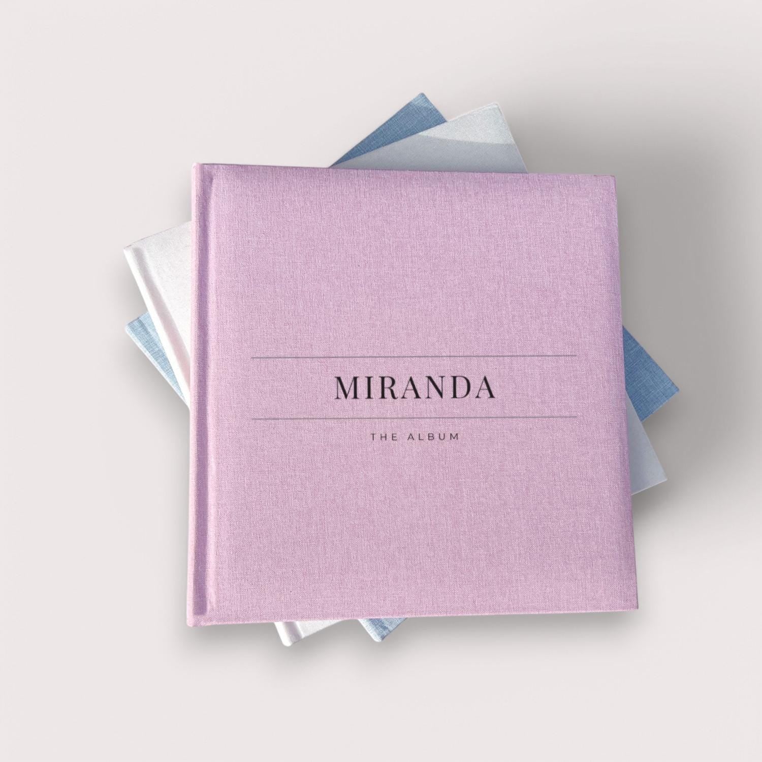 Personalised photo album with sleeves, Perfect for Photos and Heartfelt Messages, Photobooth, Linen Photo album, Wedding Album, Memory book - Jessica Hollie Gifts
