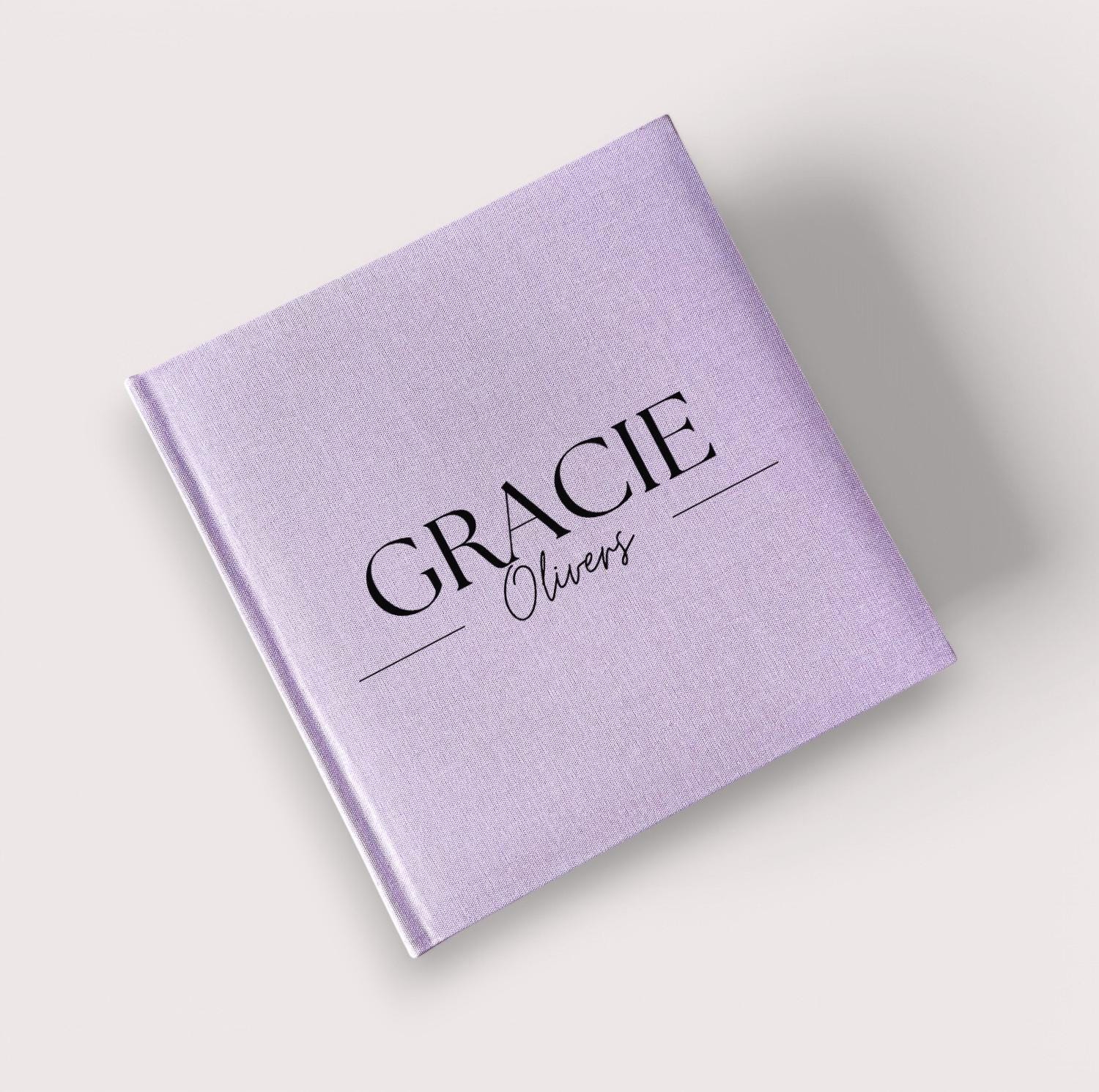 Personalised photo album with sleeves, Perfect for Photos and Heartfelt Messages, Photobooth, Linen Photo album, Wedding Album, Memory book - Jessica Hollie Gifts
