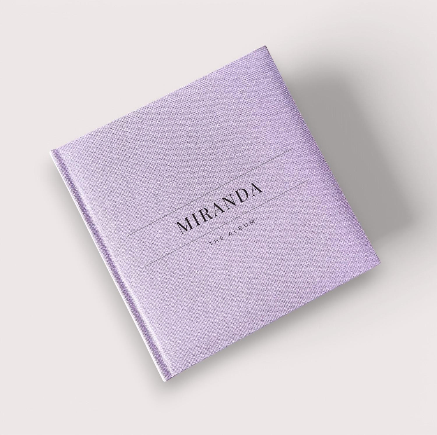 Personalised photo album with sleeves, Perfect for Photos and Heartfelt Messages, Photobooth, Linen Photo album, Wedding Album, Memory book - Jessica Hollie Gifts