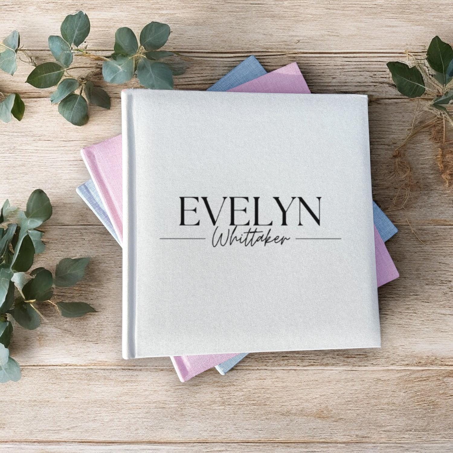 Personalised photo album with sleeves, Perfect for Photos and Heartfelt Messages, Photobooth, Linen Photo album, Wedding Album, Memory book - Jessica Hollie Gifts