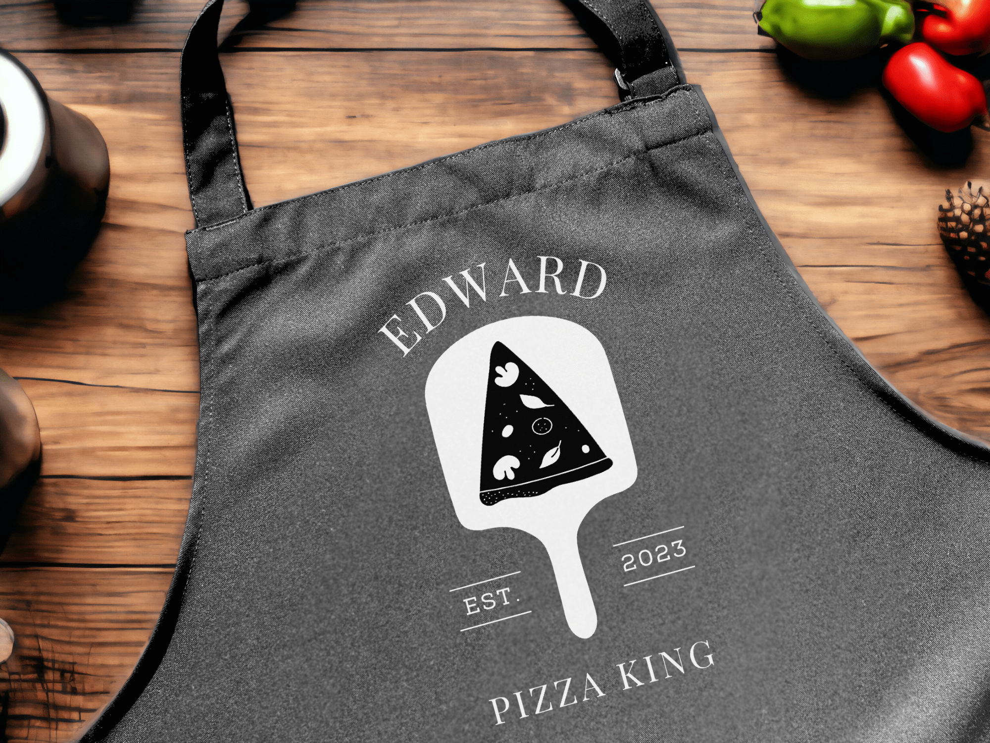 Personalised pizza apron with name - Jessica Hollie GiftsClothing