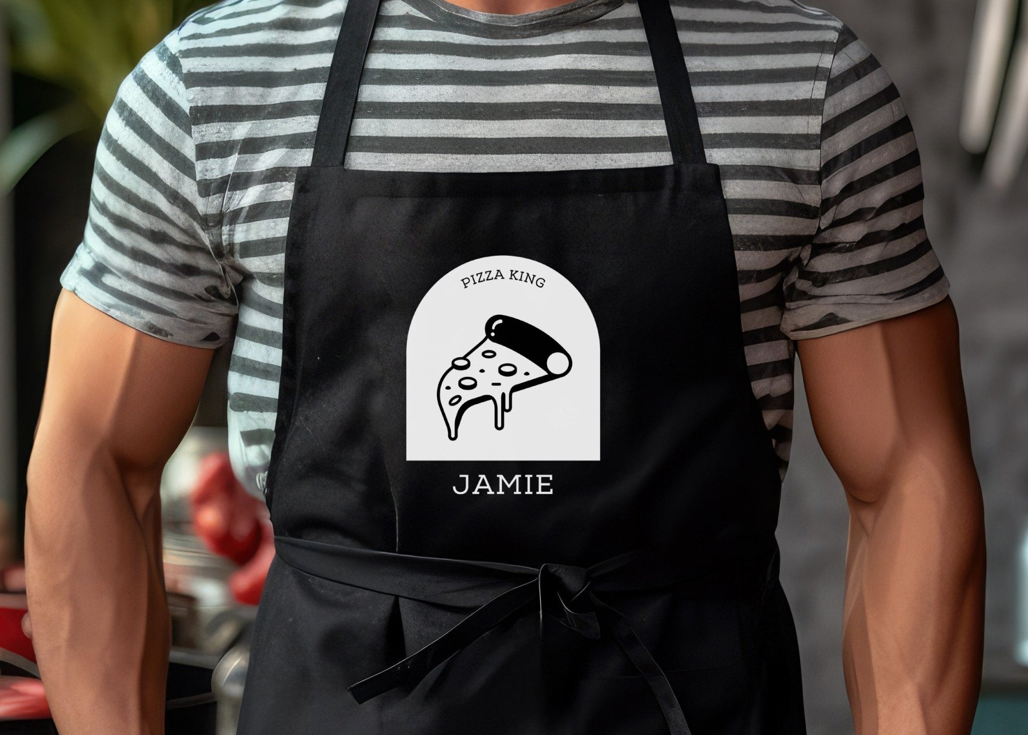 Personalised pizza apron with name - Jessica Hollie GiftsClothing