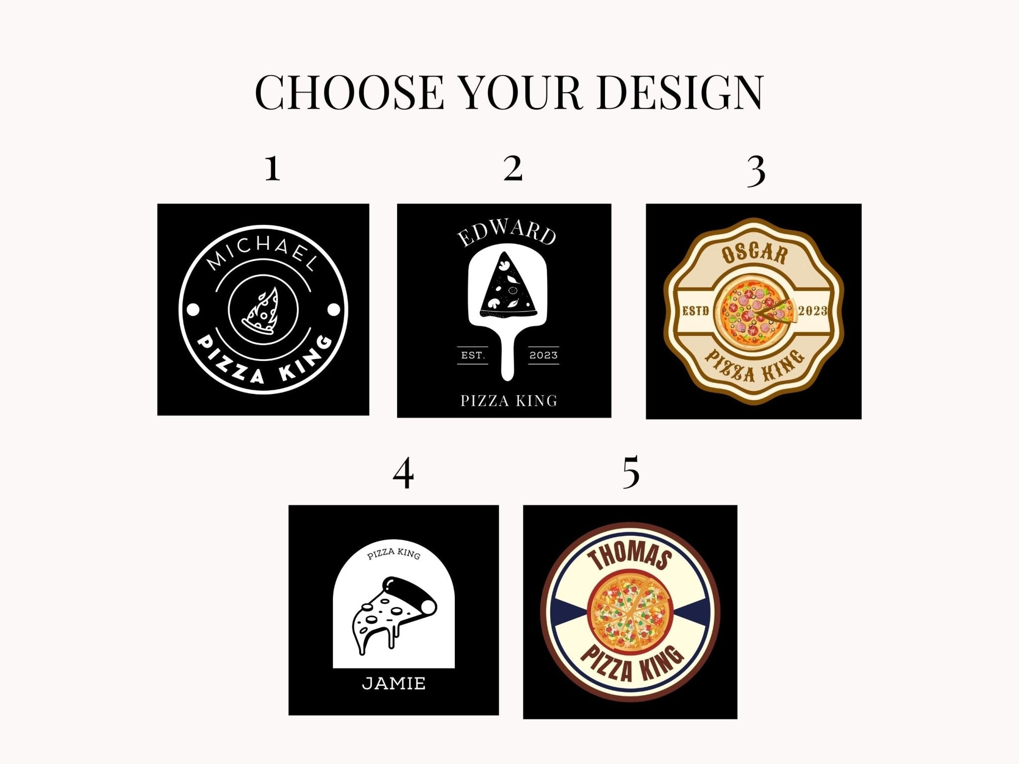 Personalised pizza apron with name - Jessica Hollie GiftsClothing