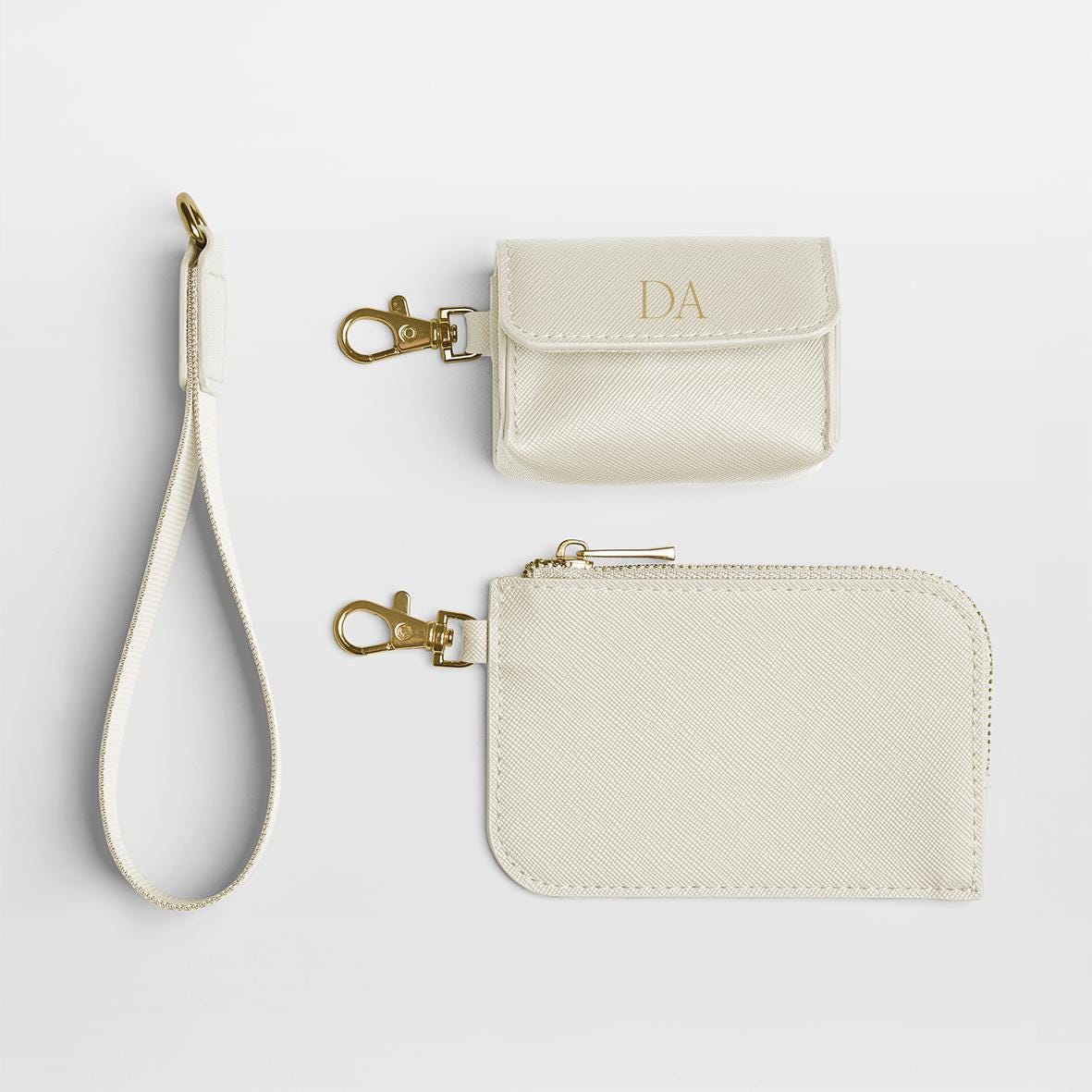 Personalised Purse and Case for AirPods – Custom Name AirPods Holder with Keychain - Jessica Hollie Gifts
