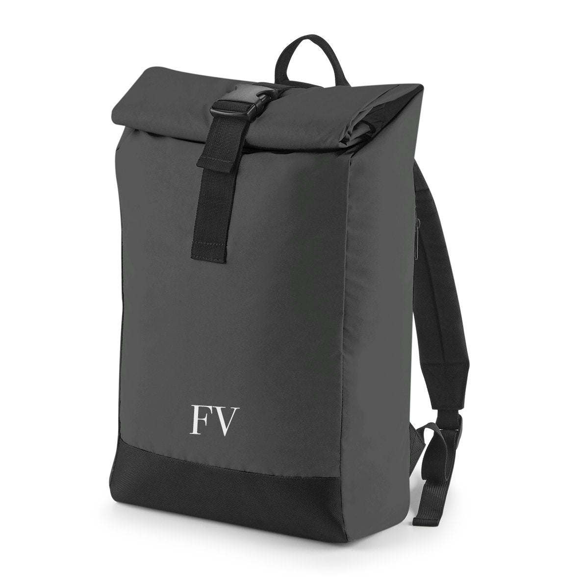 Personalised reflective backpack, backpack for cyclists, cycling bag, reflective bag, roll - top backpack, visibility bag, safe backpack, bag - Jessica Hollie Gifts