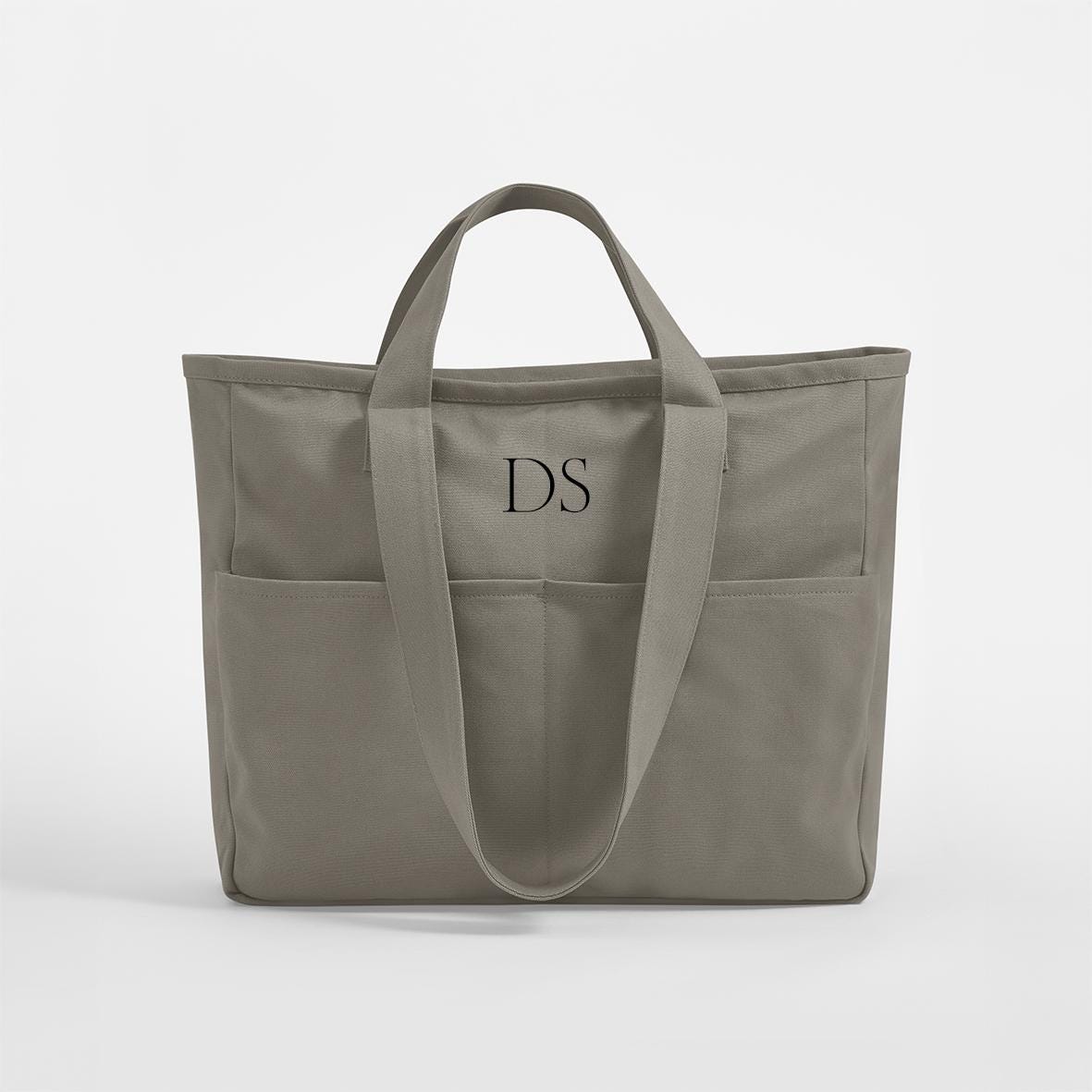 Personalised shoulder Bag, Cotton canvas bag, Custom Yoga Duffle Bag, Custom Weekend Bag, Travel Bag, Initial Gym Bag, Hospital Bag, Cargo - Jessica Hollie Gifts