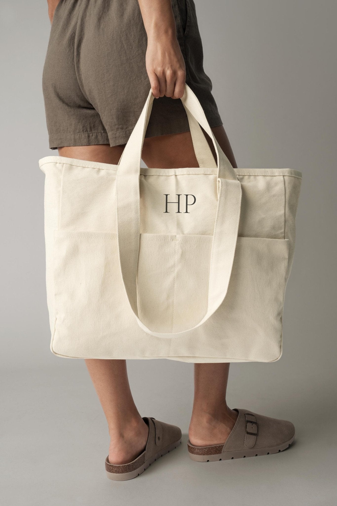 Personalised shoulder Bag, Cotton canvas bag, Custom Yoga Duffle Bag, Custom Weekend Bag, Travel Bag, Initial Gym Bag, Hospital Bag, Cargo - Jessica Hollie Gifts
