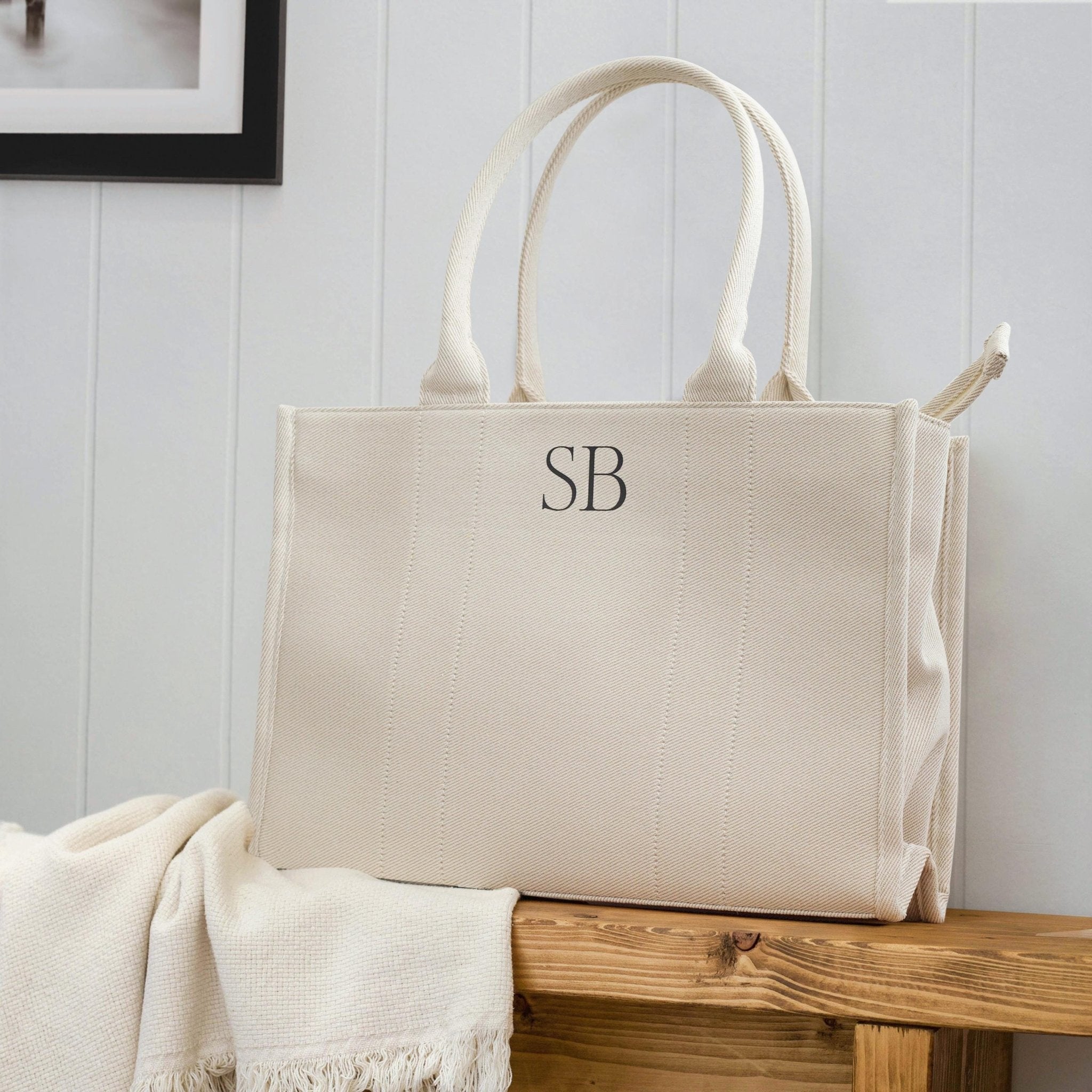 Personalised Shoulder Tote Bag, women's handbag, airport bag, Custom hand bag, Canvas Bag, Gifts For Her, custom tote bag, Personalised bag - Jessica Hollie Gifts