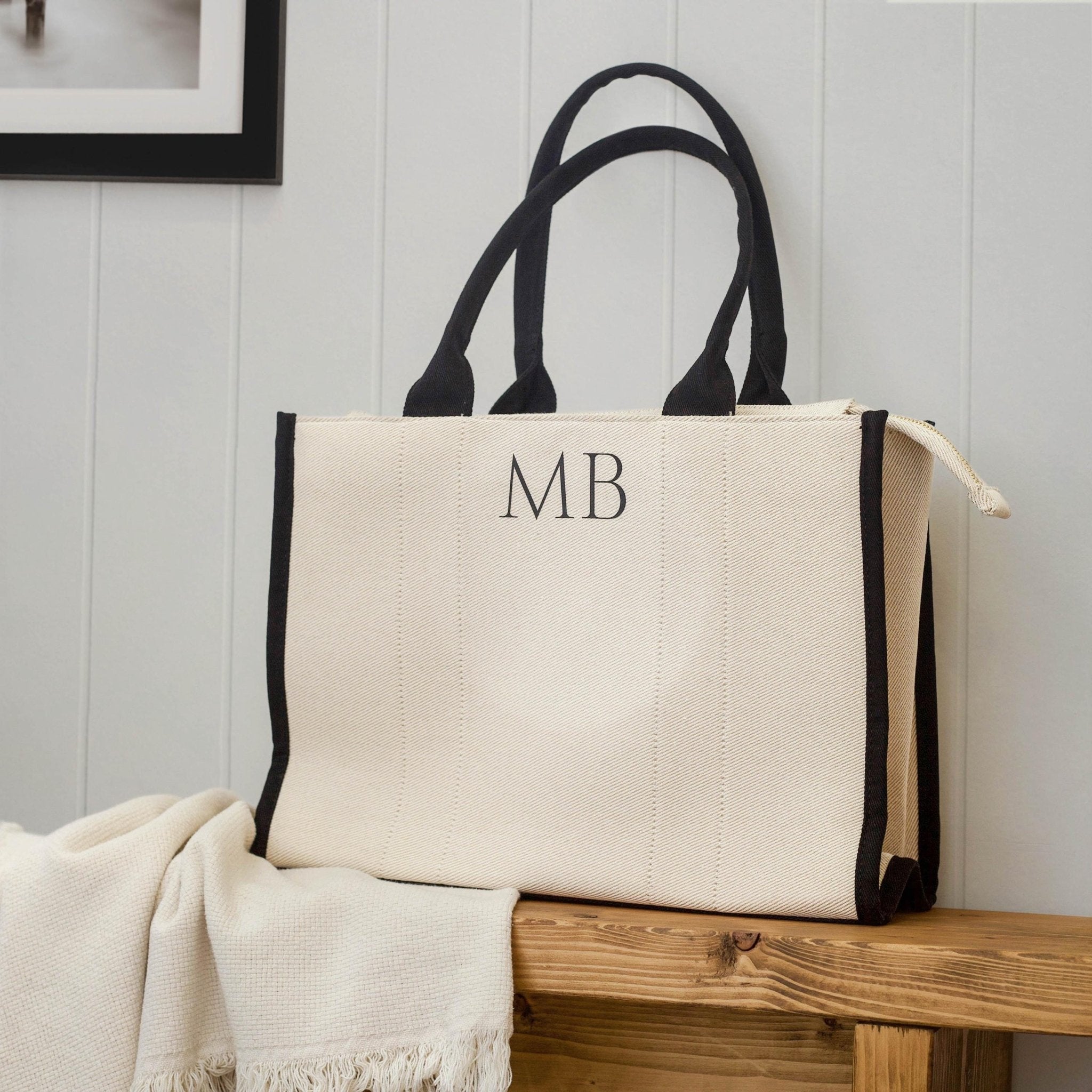 Personalised Shoulder Tote Bag, women's handbag, airport bag, Custom hand bag, Canvas Bag, Gifts For Her, custom tote bag, Personalised bag - Jessica Hollie Gifts
