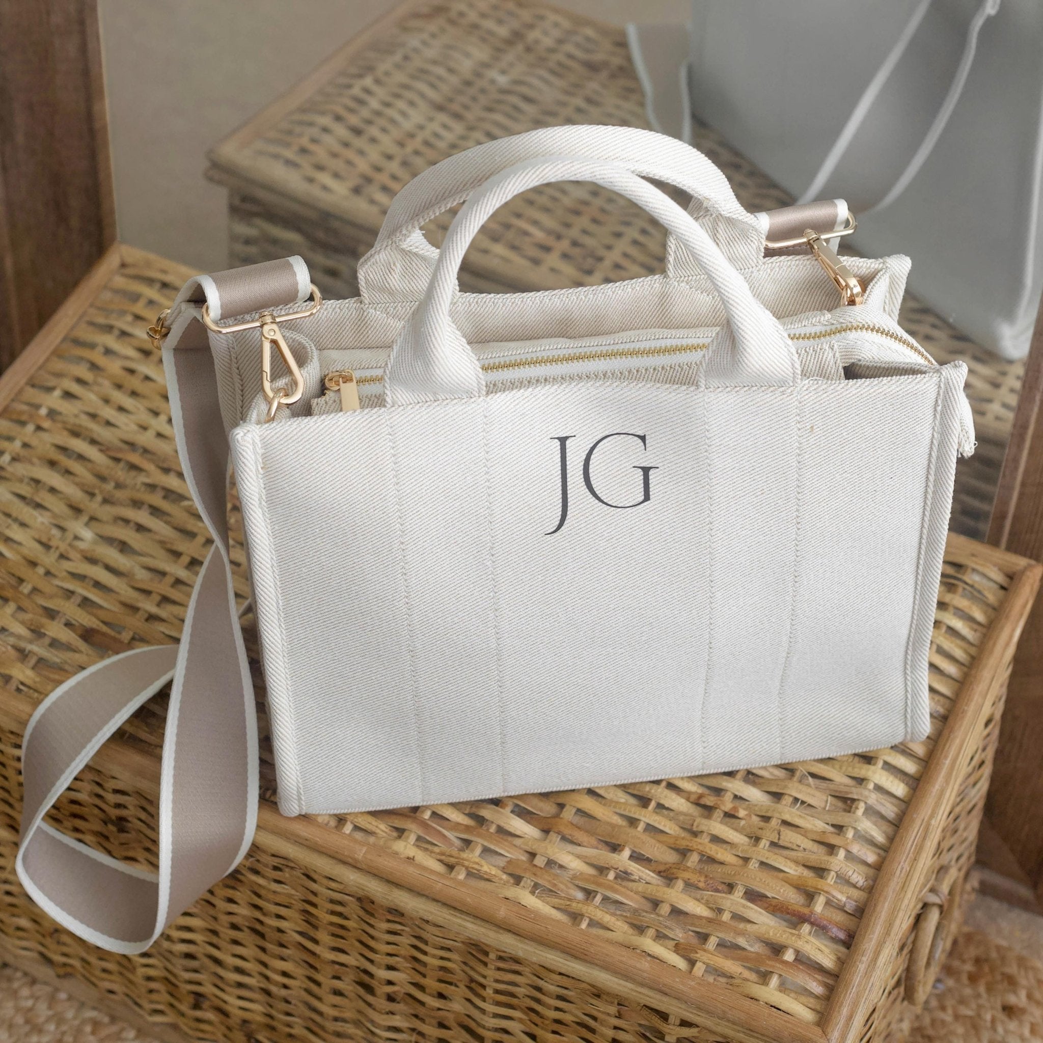 Personalised Shoulder Tote Bag, women's handbag, airport bag, Custom hand bag, Canvas Bag, Gifts For Her, custom tote bag, Personalised bag - Jessica Hollie Gifts