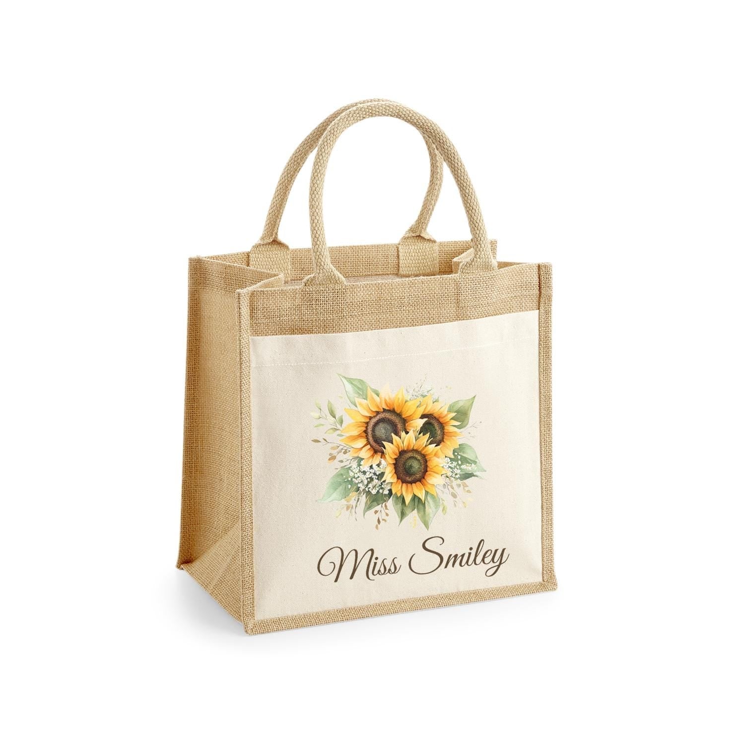 Personalised Teacher Bag, Custom Teacher Jute Bag, Teacher Tote Bag, Teacher Gift, TA Gift, Thank You Teacher Present, Jute Lunch Bag - Jessica Hollie Gifts
