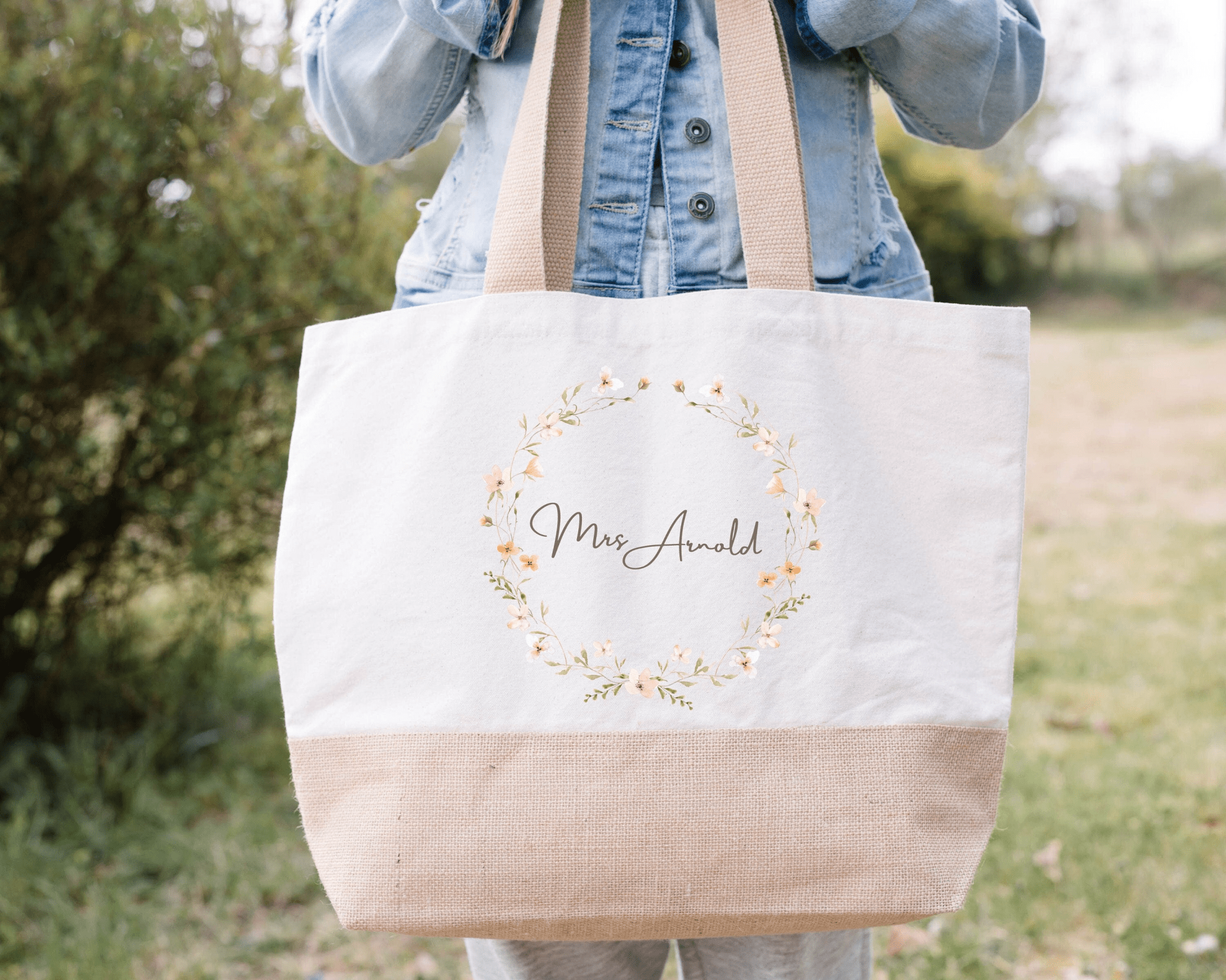 Personalised Teacher tote bag, teacher appreciation gift, custom name teacher, gift for teacher, end of year, thank you teacher assistant - Jessica Hollie Gifts