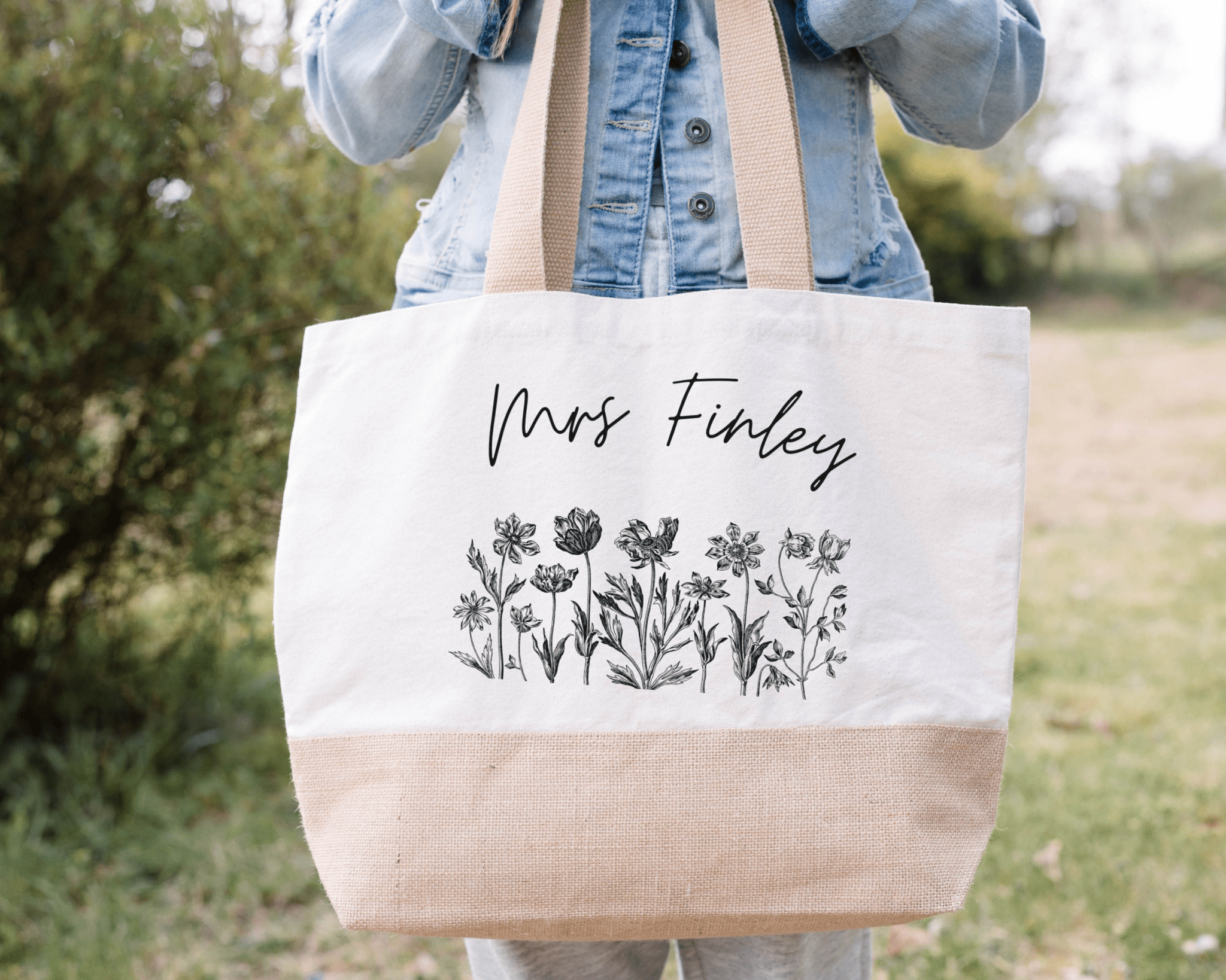 Personalised Teacher tote bag, teacher appreciation gift, custom name teacher, gift for teacher, end of year, thank you teacher assistant - Jessica Hollie Gifts