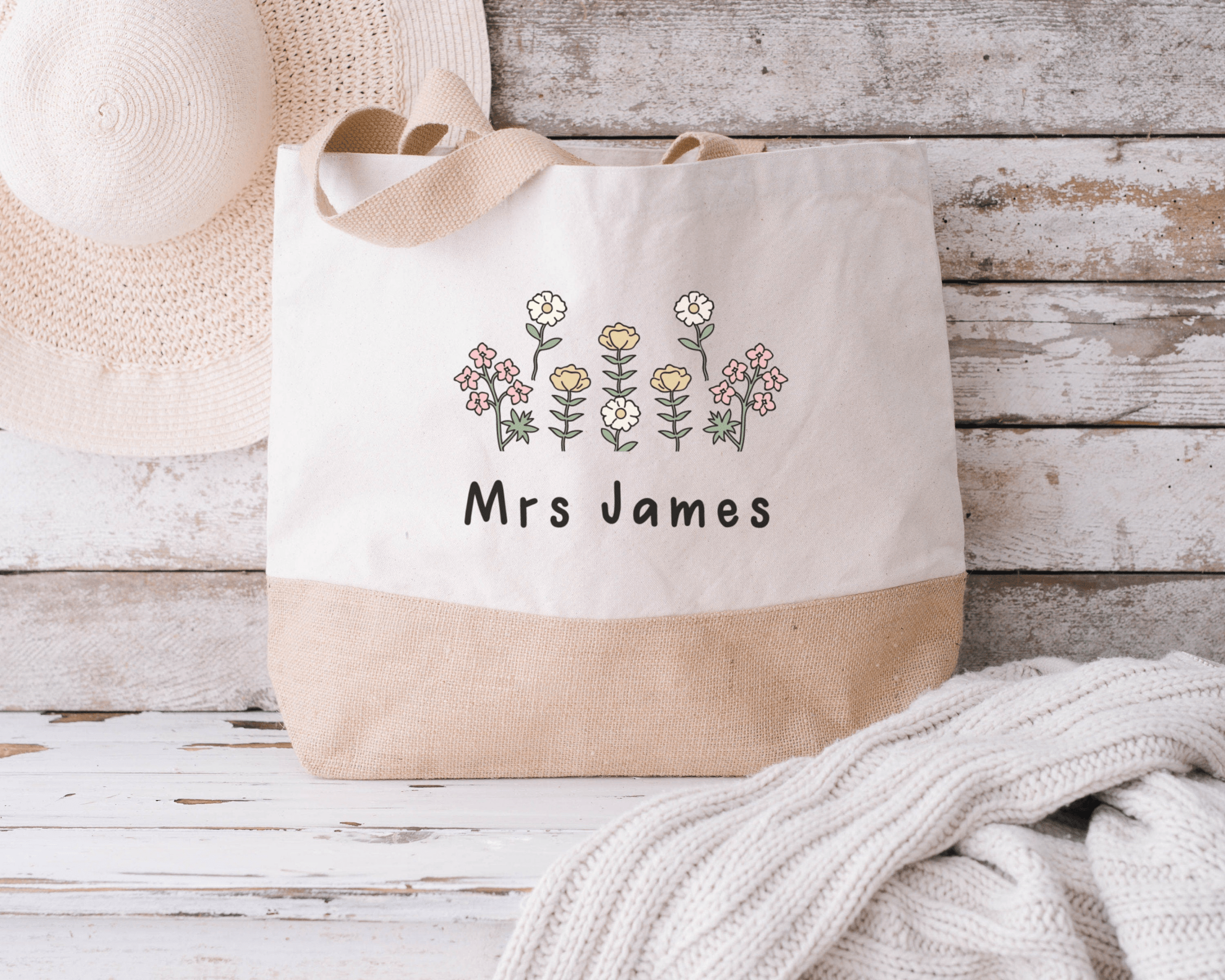 Personalised Teacher tote bag, teacher appreciation gift, custom name teacher, gift for teacher, end of year, thank you teacher assistant - Jessica Hollie Gifts