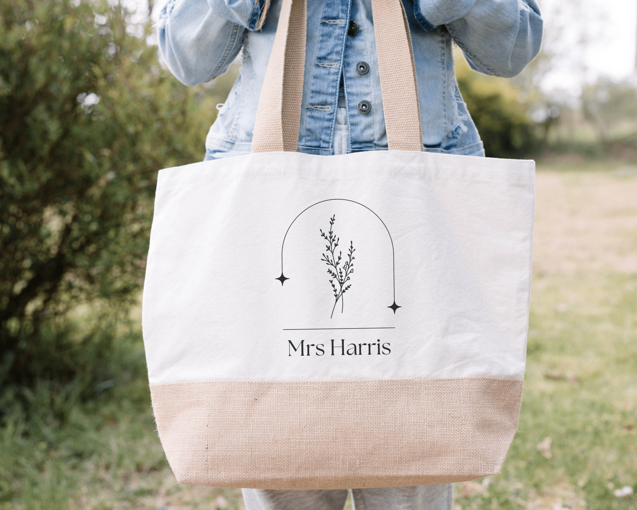 Personalised Teacher tote bag, teacher appreciation gift, custom name teacher, gift for teacher, end of year, thank you teacher assistant - Jessica Hollie Gifts