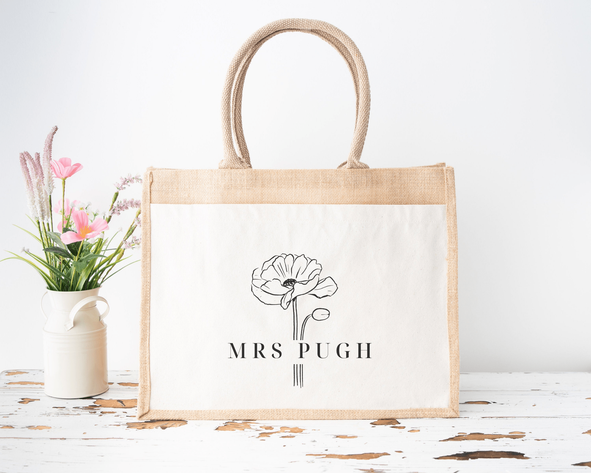 Personalised Teacher tote bag, teacher appreciation gift, custom name teacher, gift for teacher, end of year, thank you teacher assistant - Jessica Hollie Gifts