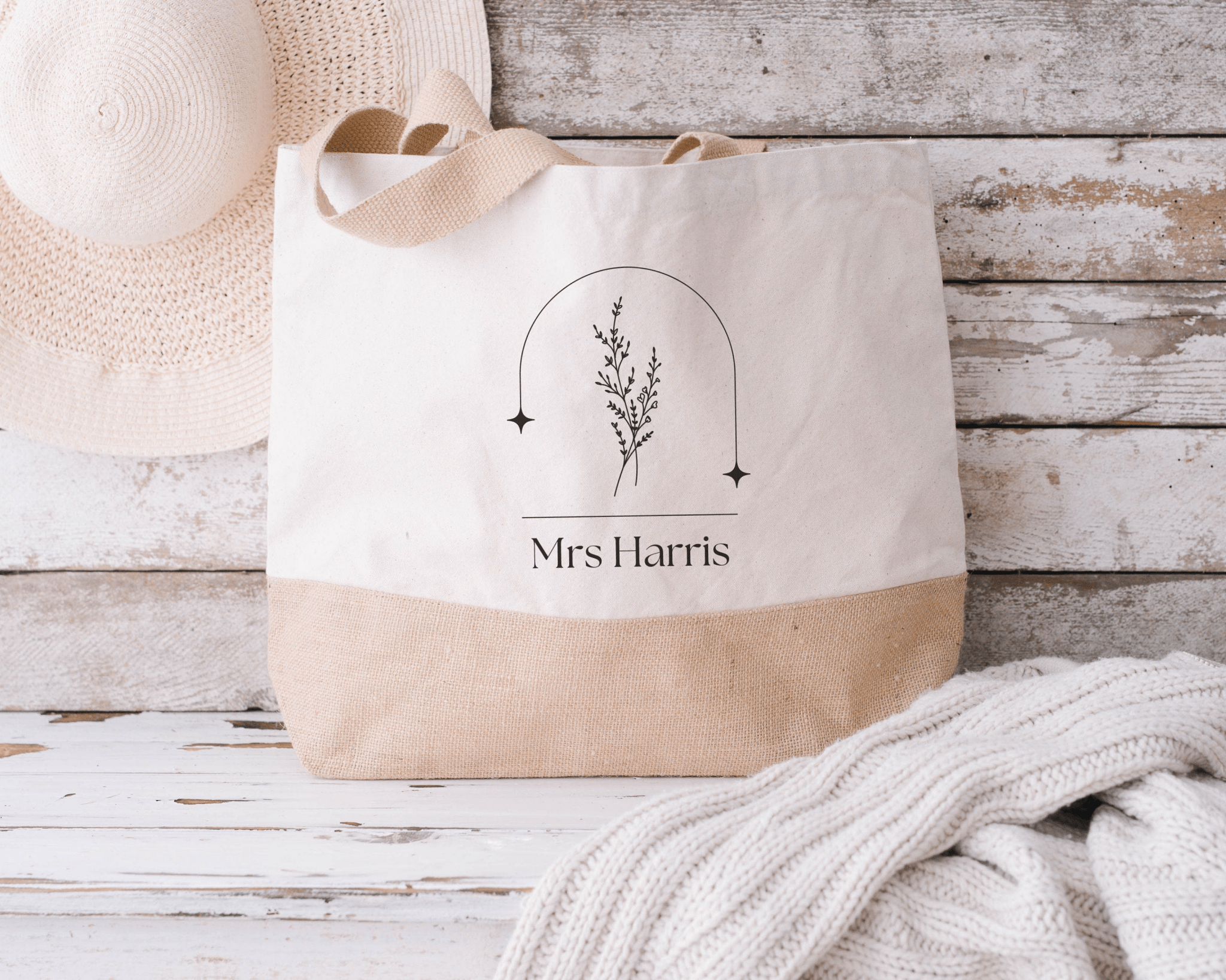 Personalised Teacher tote bag, teacher appreciation gift, custom name teacher, gift for teacher, end of year, thank you teacher assistant - Jessica Hollie Gifts