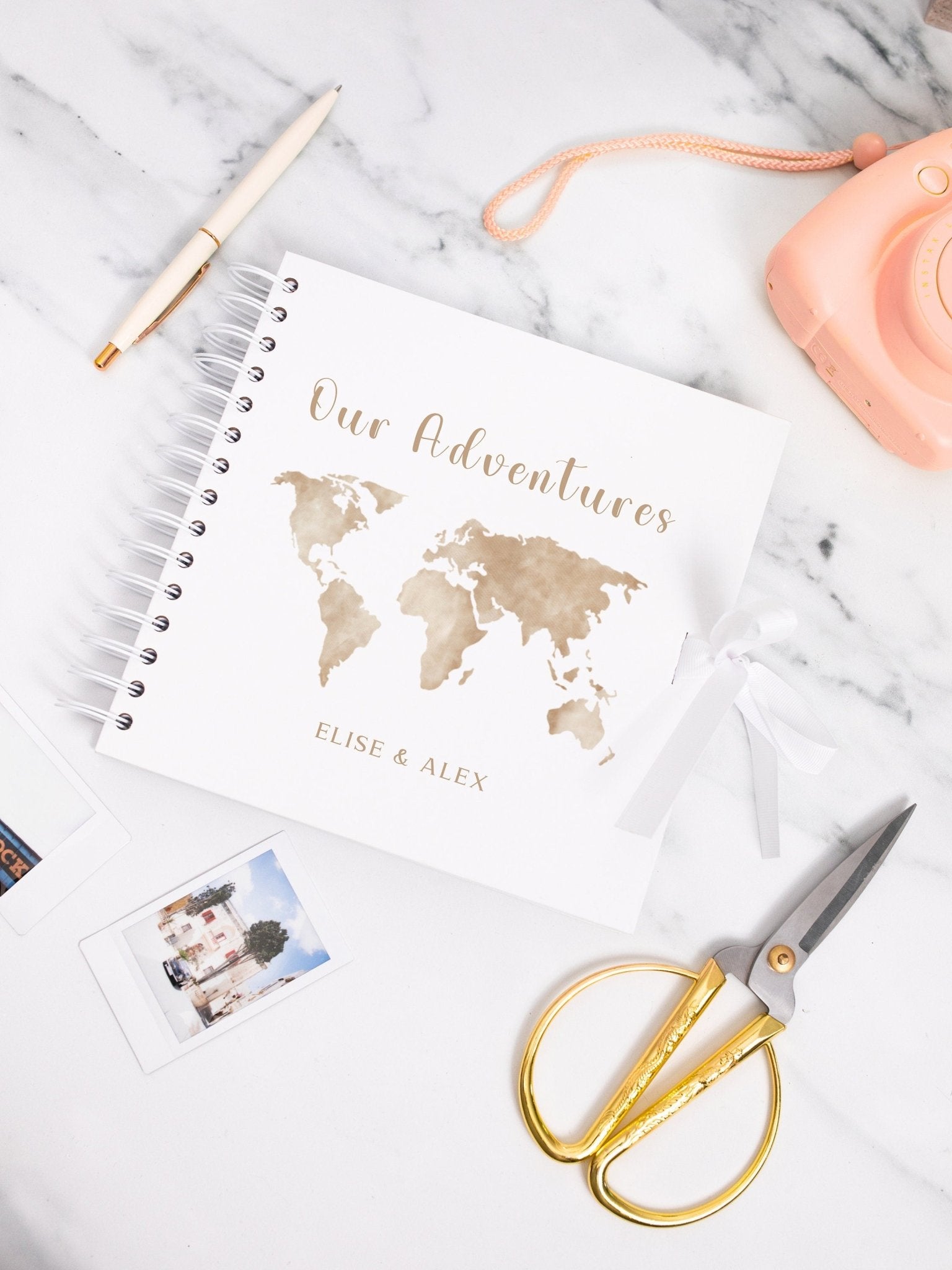 Personalised Travel Scrapbook for couples, Travel memory book, Personalised scrapbook for couples, Travel gift, Adventure book, Holiday book - Jessica Hollie Gifts