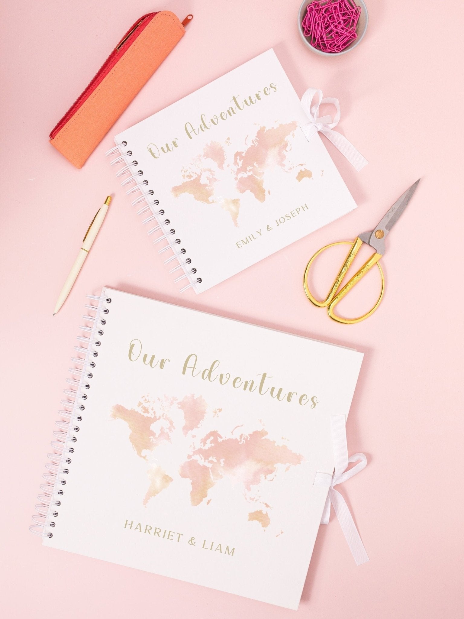 Personalised Travel Scrapbook for couples, Travel memory book, Personalised scrapbook for couples, Travel gift, Adventure book, Holiday book - Jessica Hollie Gifts