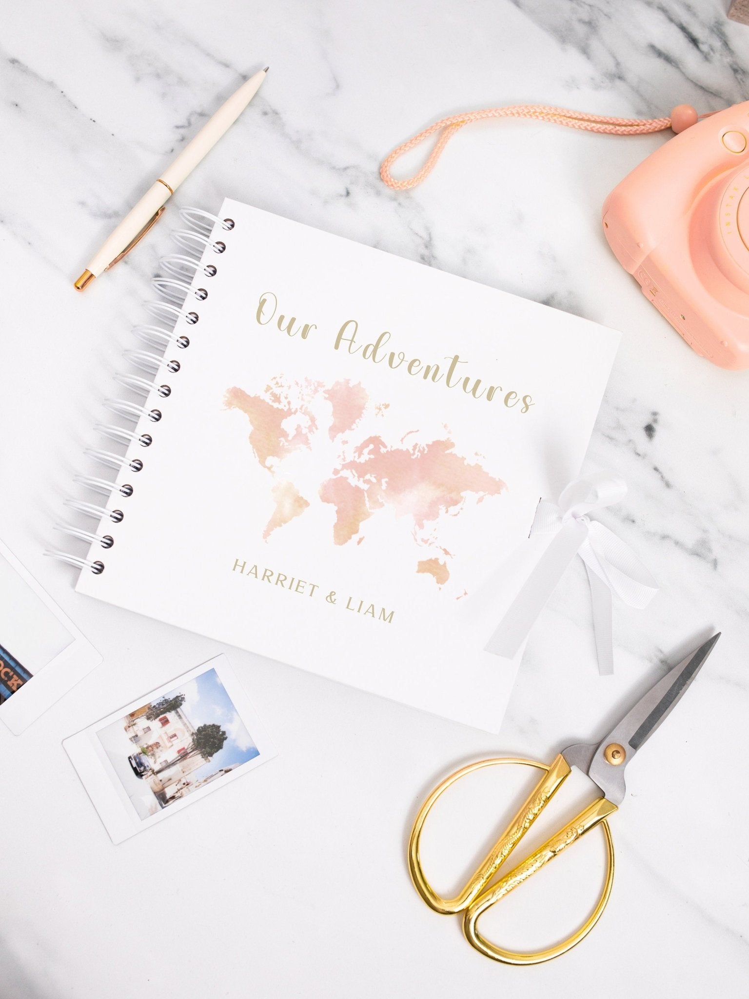 Personalised Travel Scrapbook for couples, Travel memory book, Personalised scrapbook for couples, Travel gift, Adventure book, Holiday book - Jessica Hollie Gifts