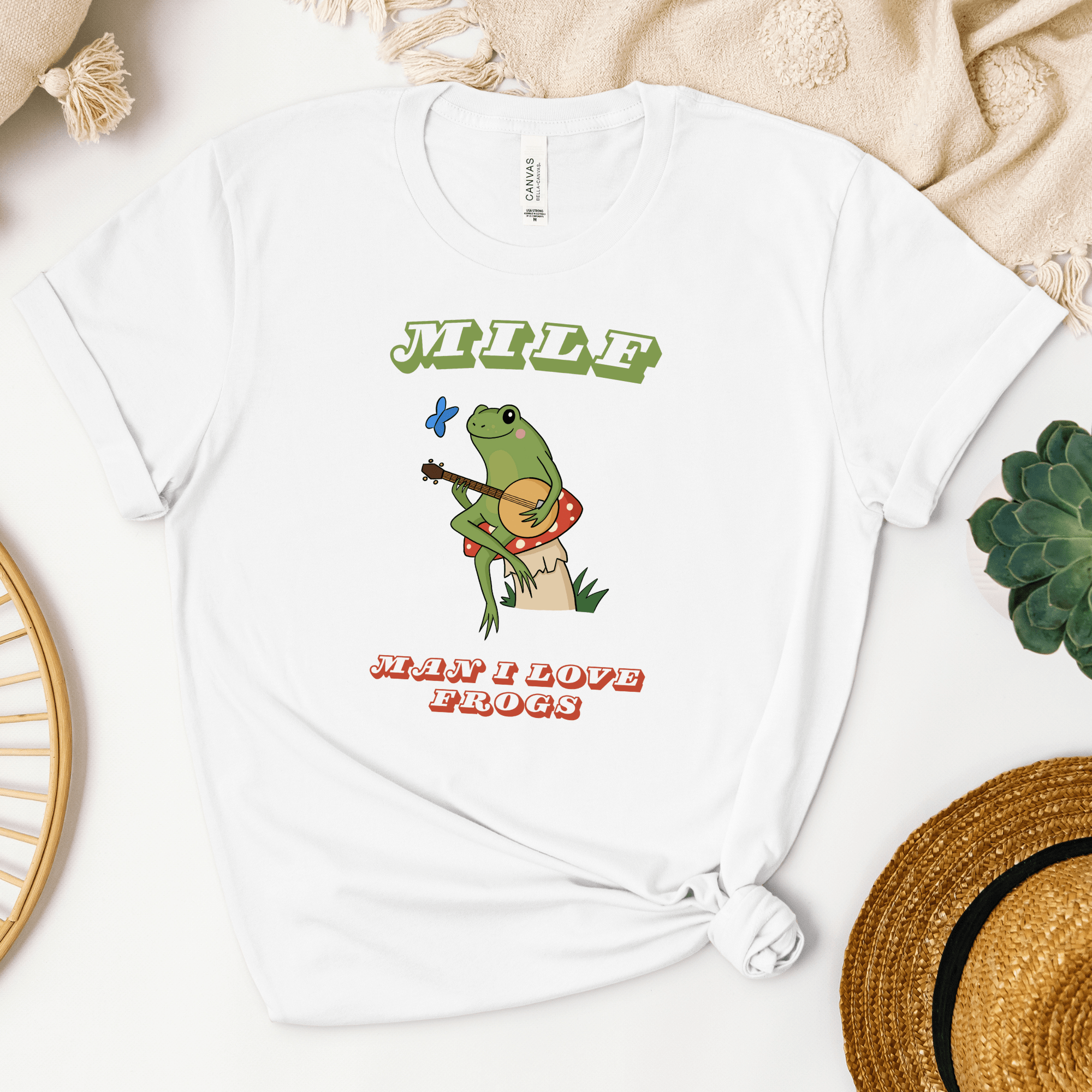 Retro Frog Shirt, Funny MILF Froggy Shirt, Cottagecore Froggy Tee, Oversized UNISEX T-shirt, Toad Shirt, Frog Lover shirt, Man I love frogs - Jessica Hollie GiftsT-Shirt