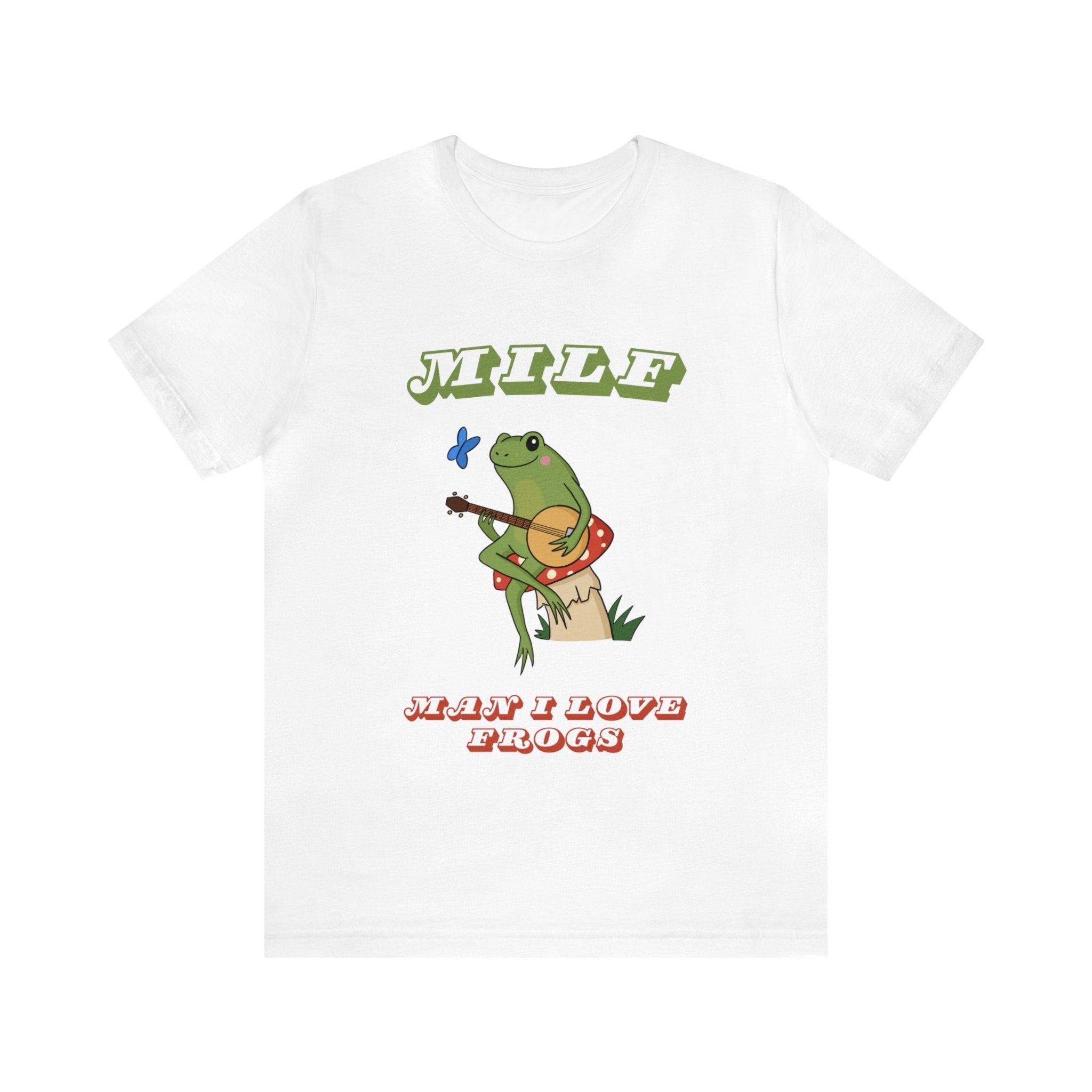 Retro Frog Shirt, Funny MILF Froggy Shirt, Cottagecore Froggy Tee, Oversized UNISEX T-shirt, Toad Shirt, Frog Lover shirt, Man I love frogs - Jessica Hollie GiftsT-Shirt