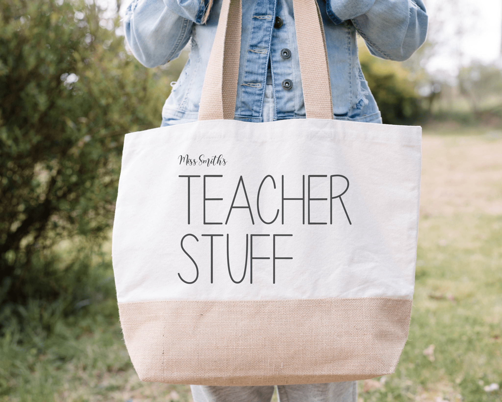Teacher tote bag, teacher appreciation, teacher stuff bag, teachers gift, tote bag, teacher appreciation, gift for teacher, personalised - Jessica Hollie GiftsBag