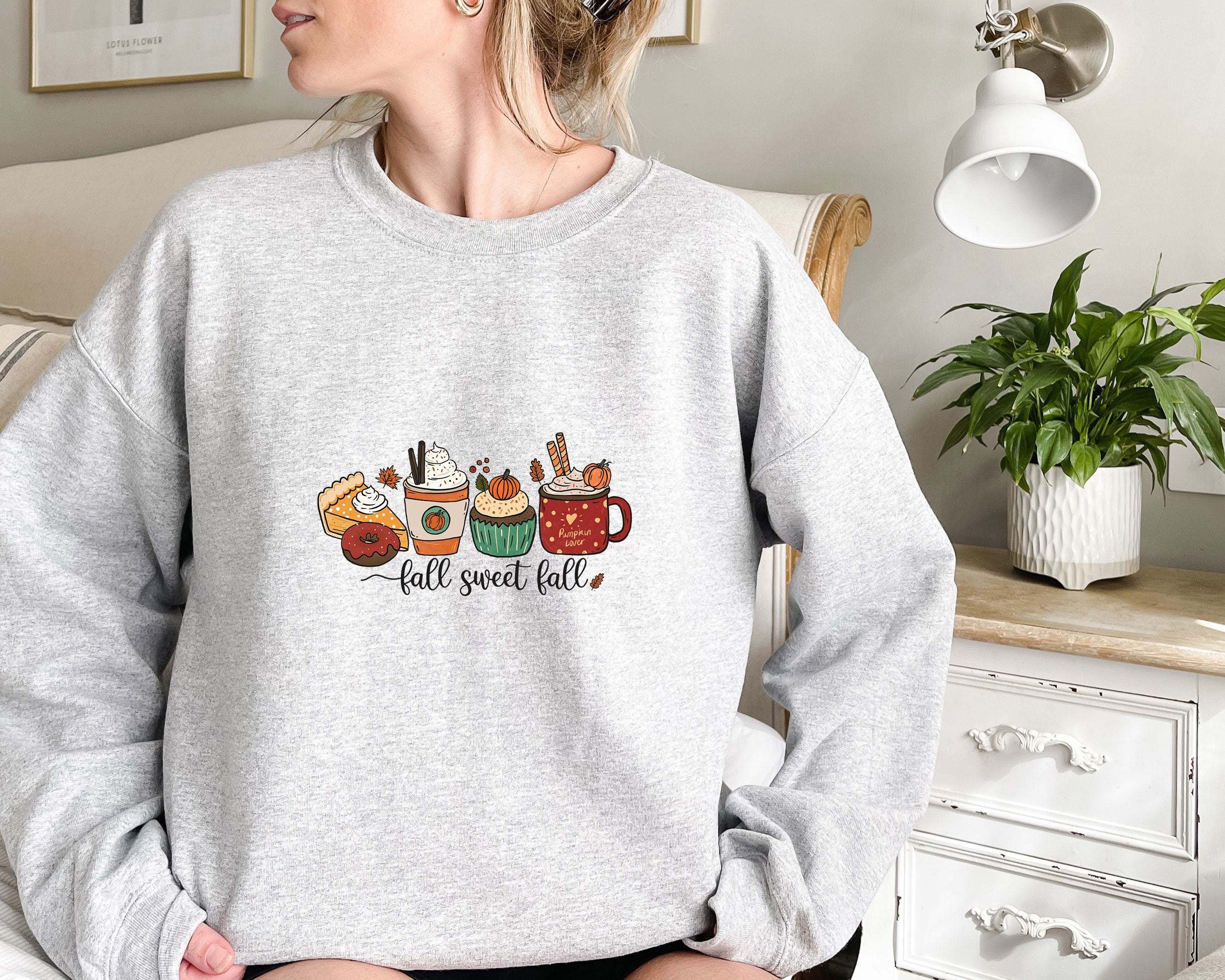 Fall Sweatshirt, Cute Autumn Sweatshirt, Crewneck Sweatshirt, Sweater for Fall, Fall Sweatshirt Women, Coffee Sweatshirt, Womens fall shirt