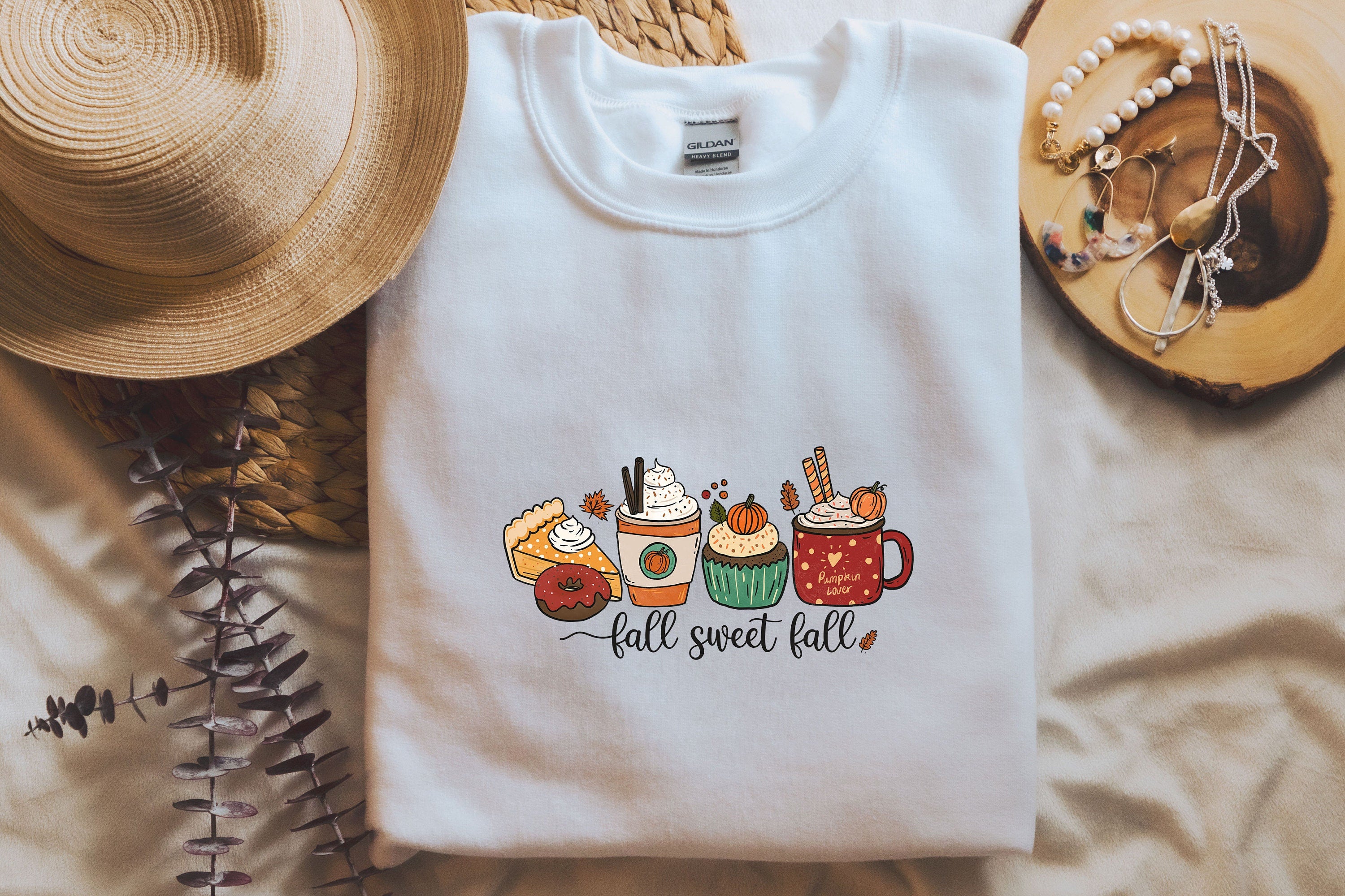 Fall Sweatshirt, Cute Autumn Sweatshirt, Crewneck Sweatshirt, Sweater for Fall, Fall Sweatshirt Women, Coffee Sweatshirt, Womens fall shirt