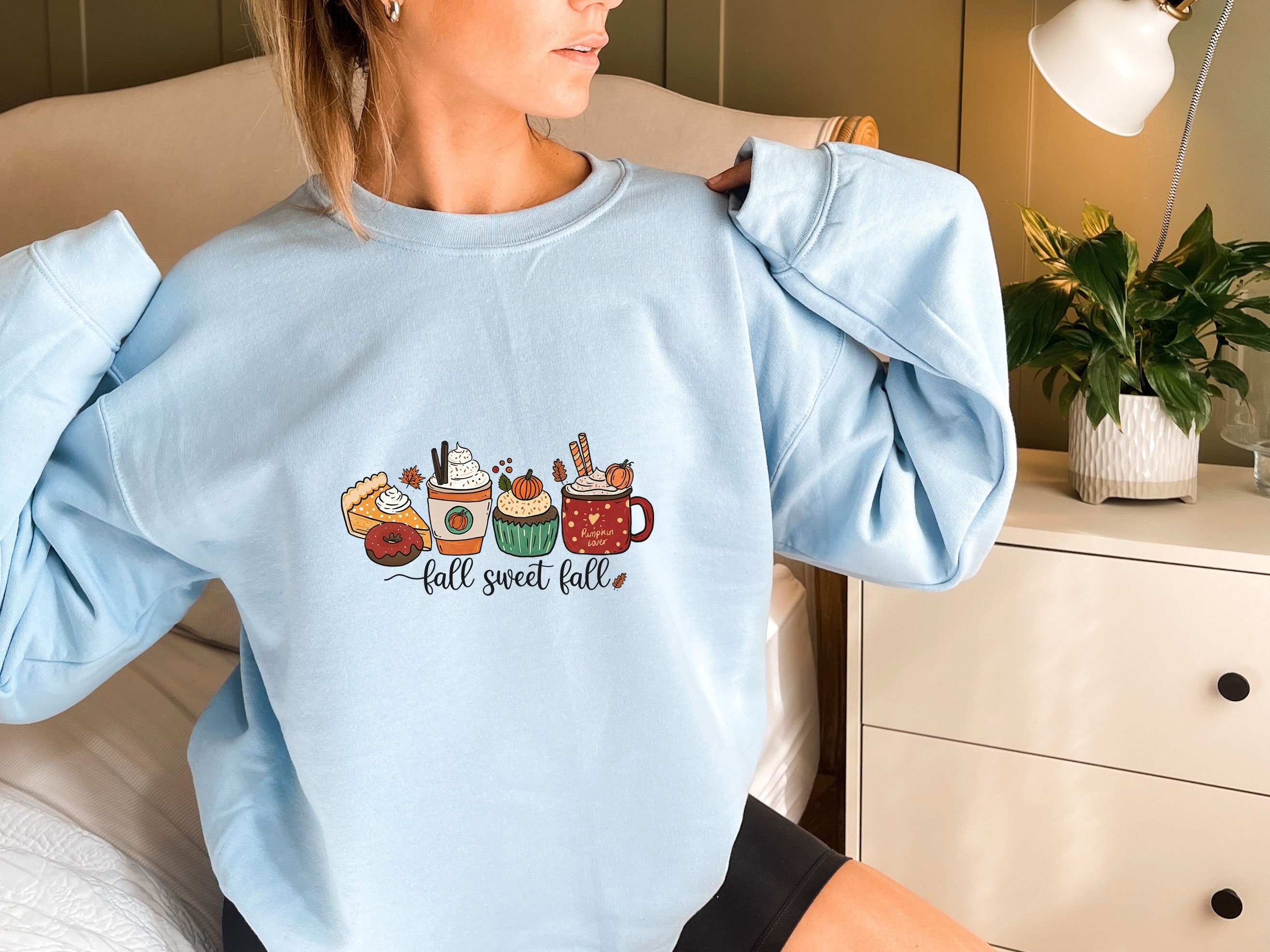 Fall Sweatshirt, Cute Autumn Sweatshirt, Crewneck Sweatshirt, Sweater for Fall, Fall Sweatshirt Women, Coffee Sweatshirt, Womens fall shirt