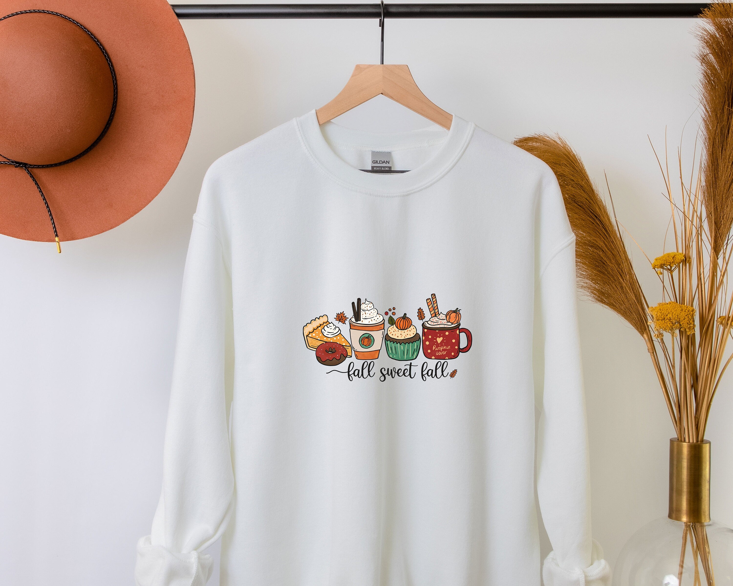 Fall Sweatshirt, Cute Autumn Sweatshirt, Crewneck Sweatshirt, Sweater for Fall, Fall Sweatshirt Women, Coffee Sweatshirt, Womens fall shirt